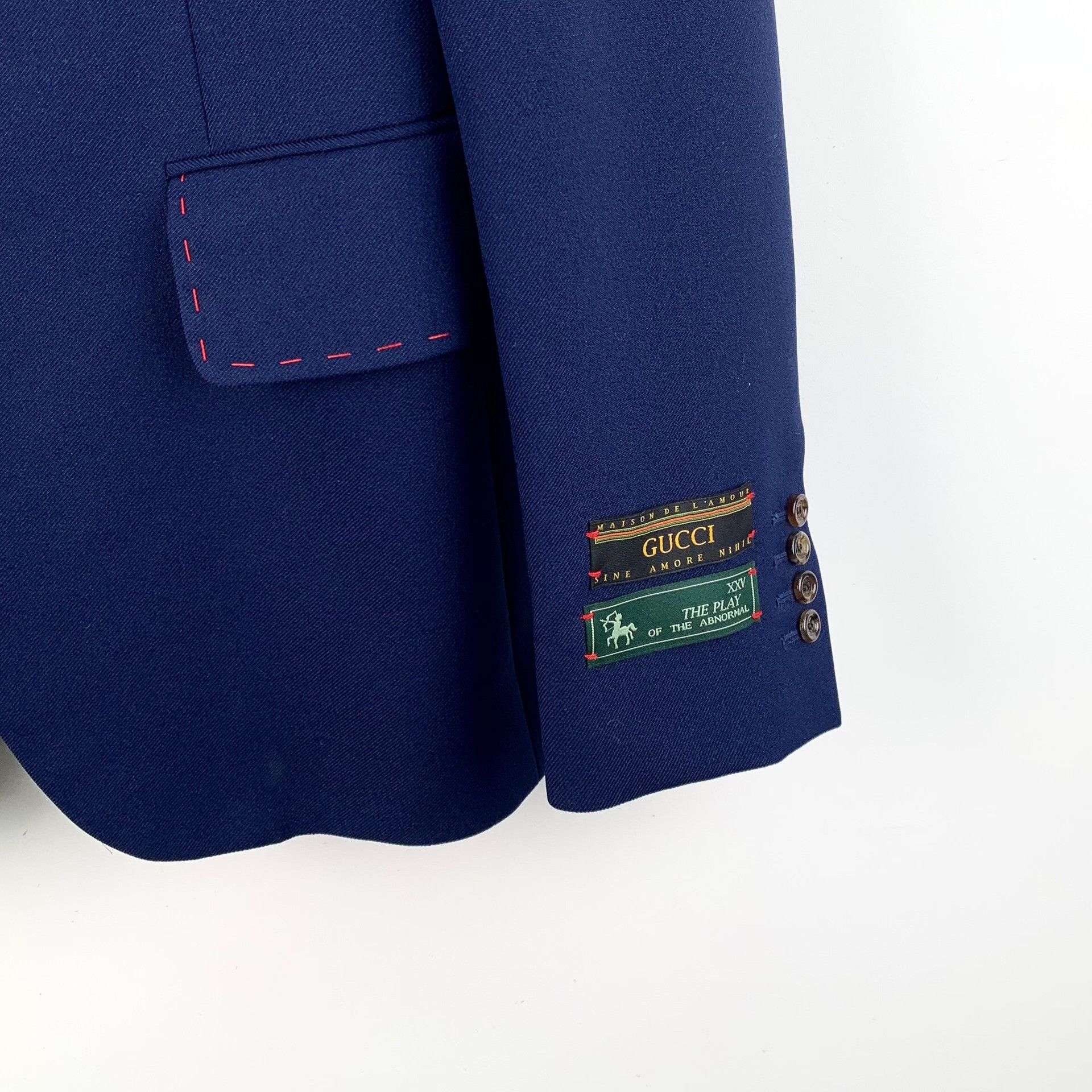 Gucci Gucci Basting Stitch Blazer Size 48 Size 48R - 4 Thumbnail