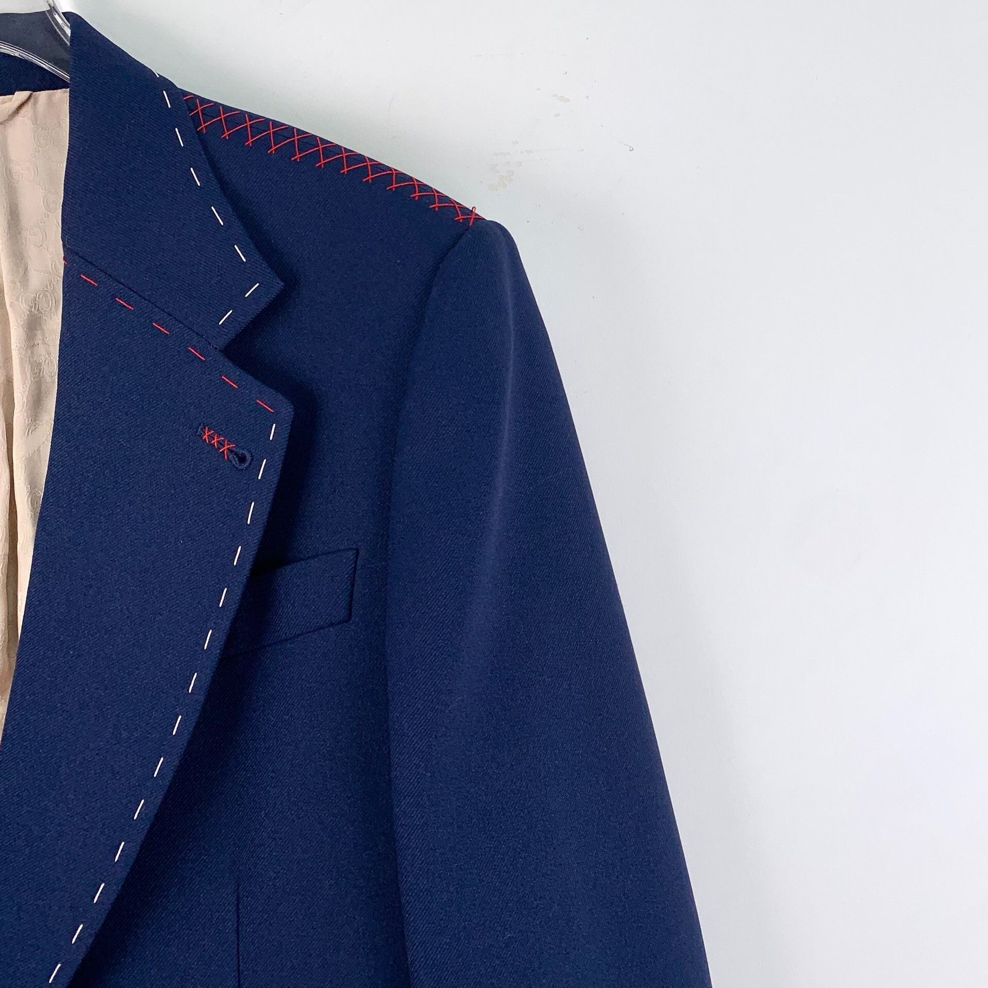 Gucci Gucci Basting Stitch Blazer Size 48 Size 48R - 3 Thumbnail