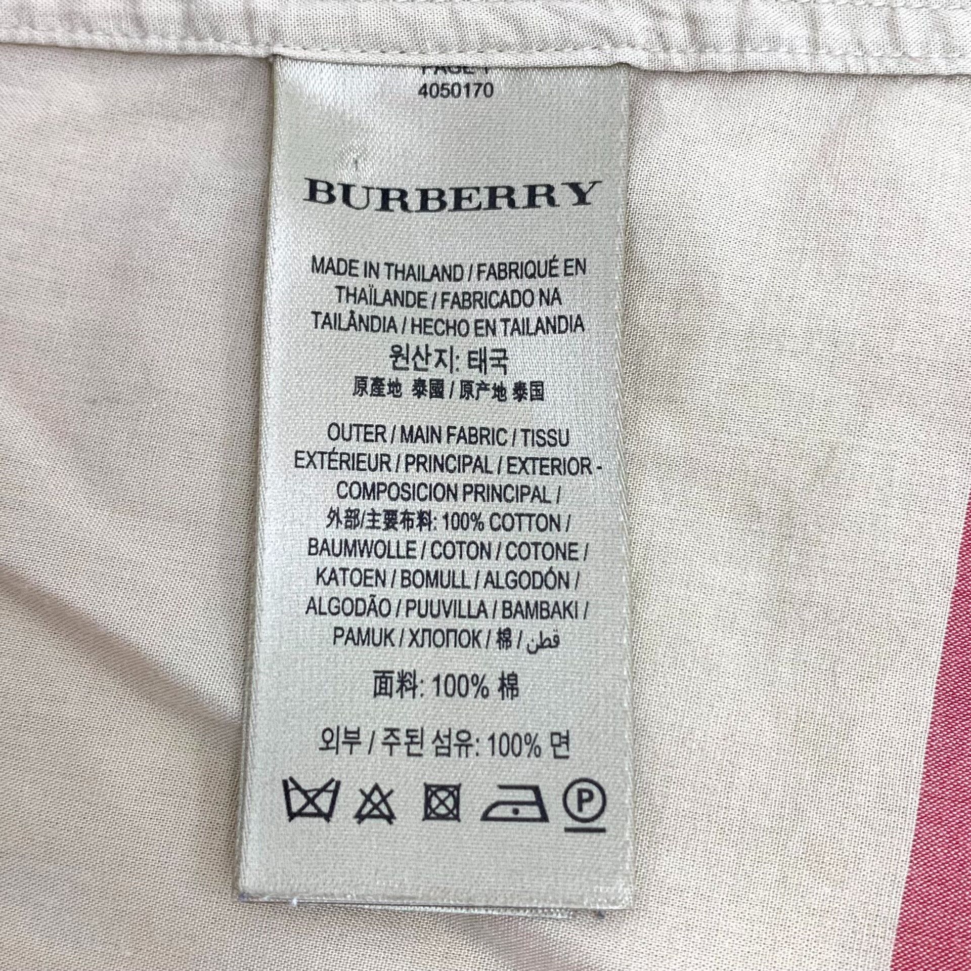 Burberry Burberry Mega Check Lace Trim Button Up Shirt Size S Size S / US 4 / IT 40 - 6 Thumbnail