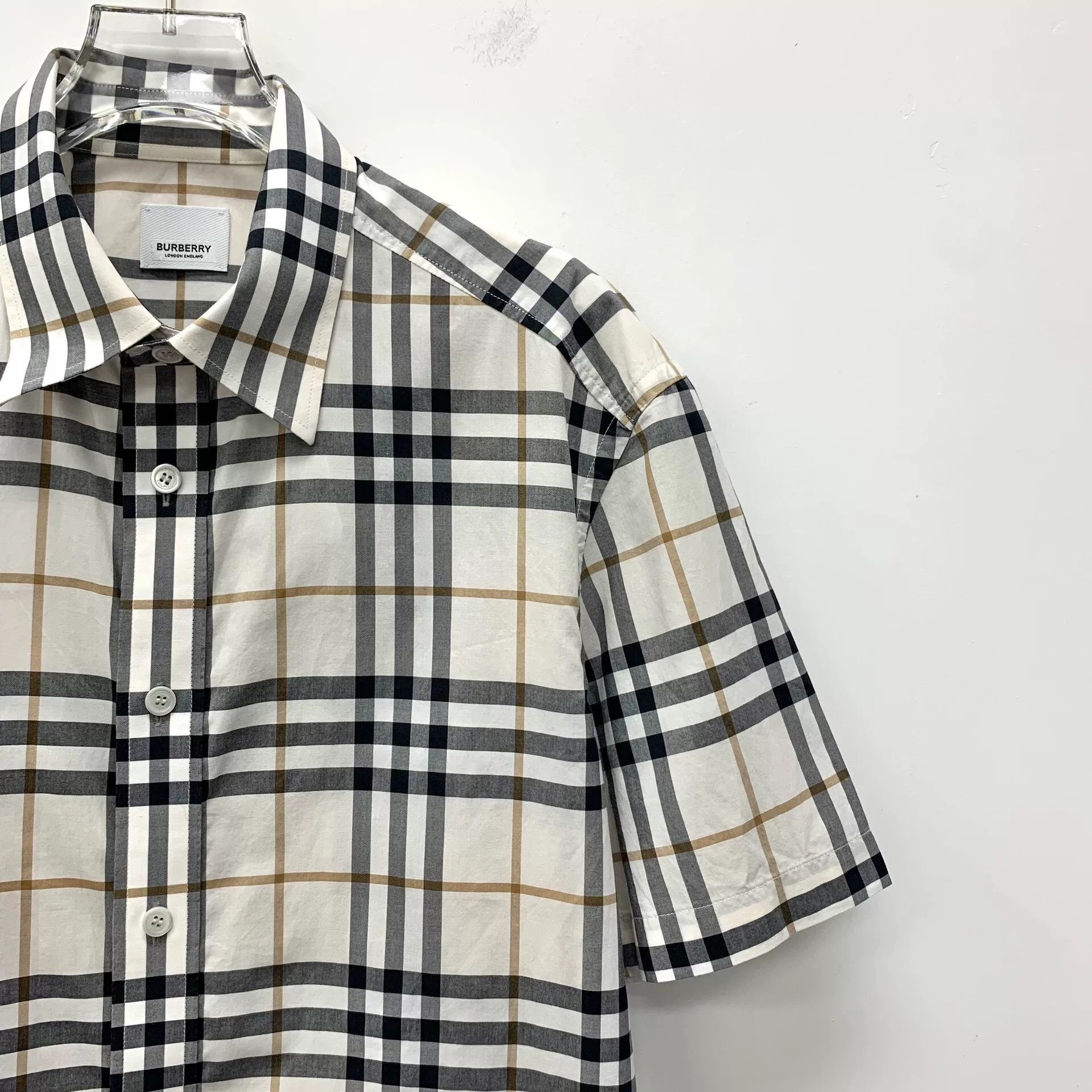 Burberry Burberry Check Cotton Short Sleeve Shirt Size M Size US M / EU 48-50 / 2 - 3 Thumbnail