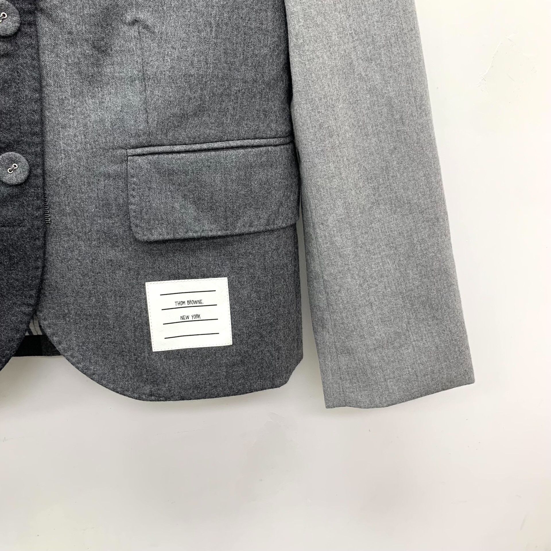 Thom Browne Thom Browne Paneled Wool Blazer Size 0 Size XS / US 0-2 / IT 36-38 - 4 Thumbnail