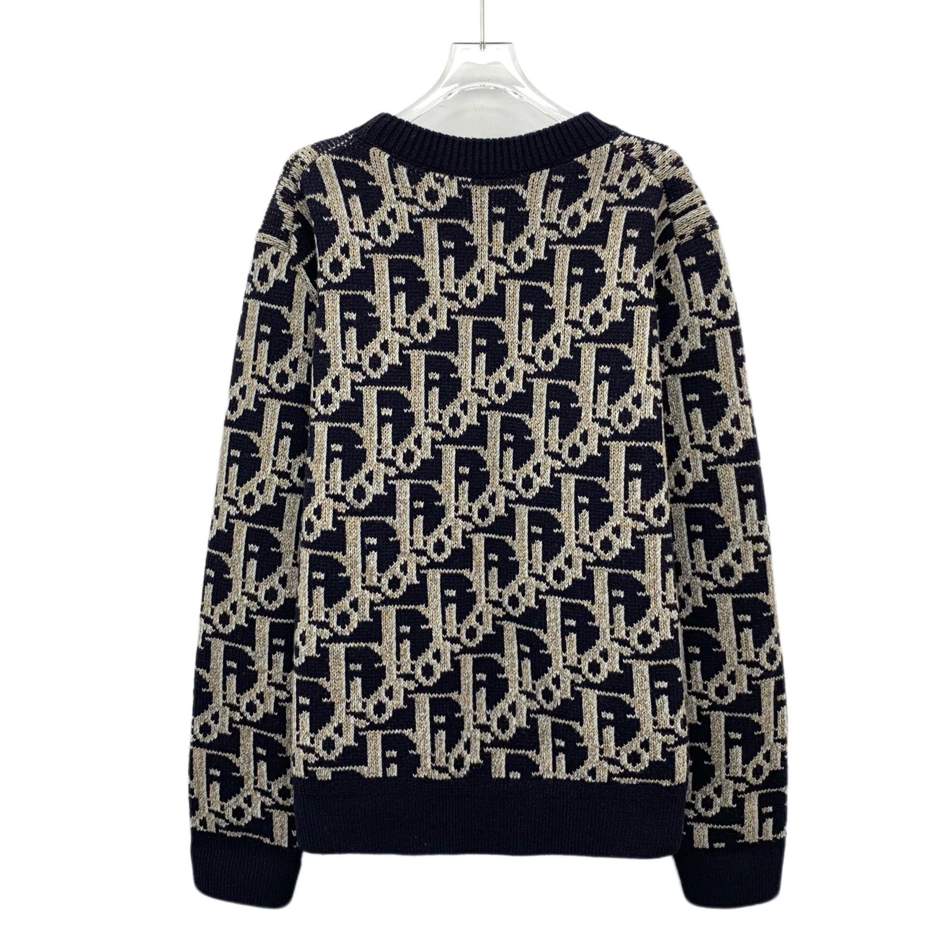 Dior Dior Oblique Monogram Knit Sweater Size XL Size US XL / EU 56 / 4 - 2 Thumbnail