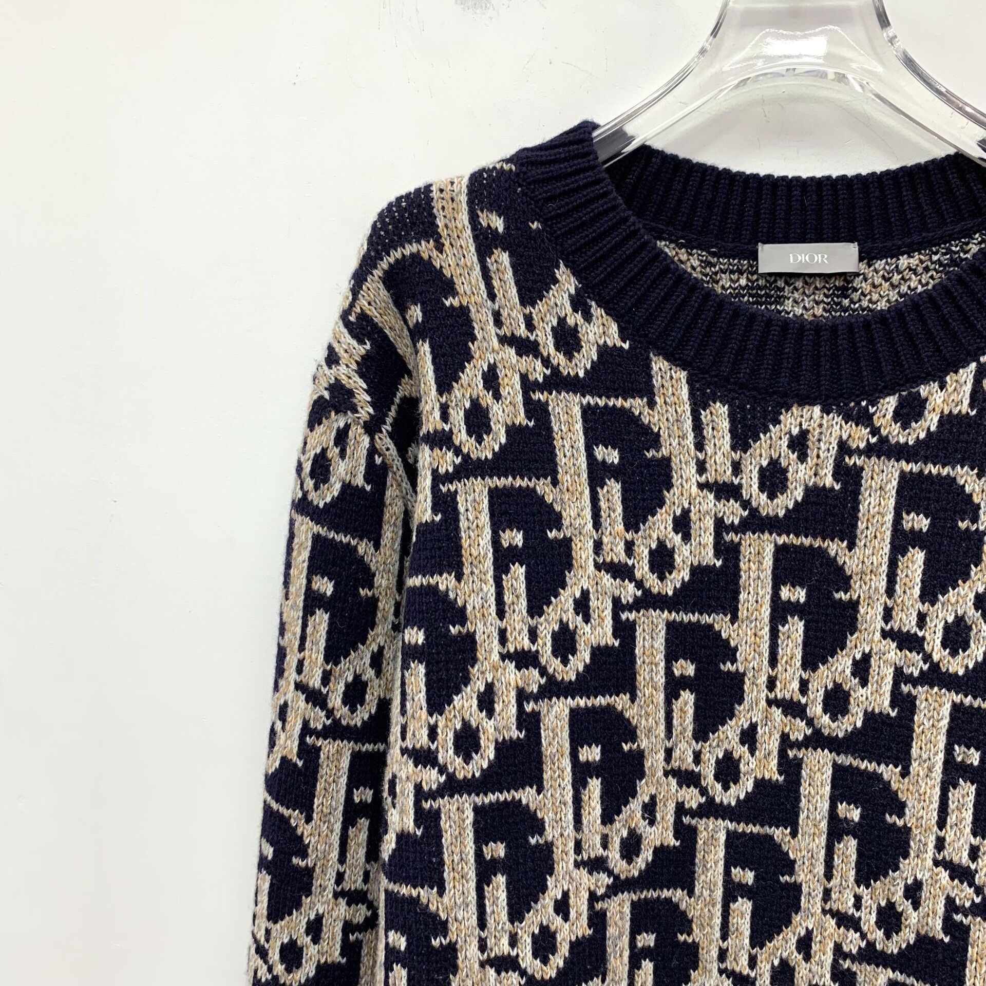 Dior Dior Oblique Monogram Knit Sweater Size XL Size US XL / EU 56 / 4 - 3 Thumbnail