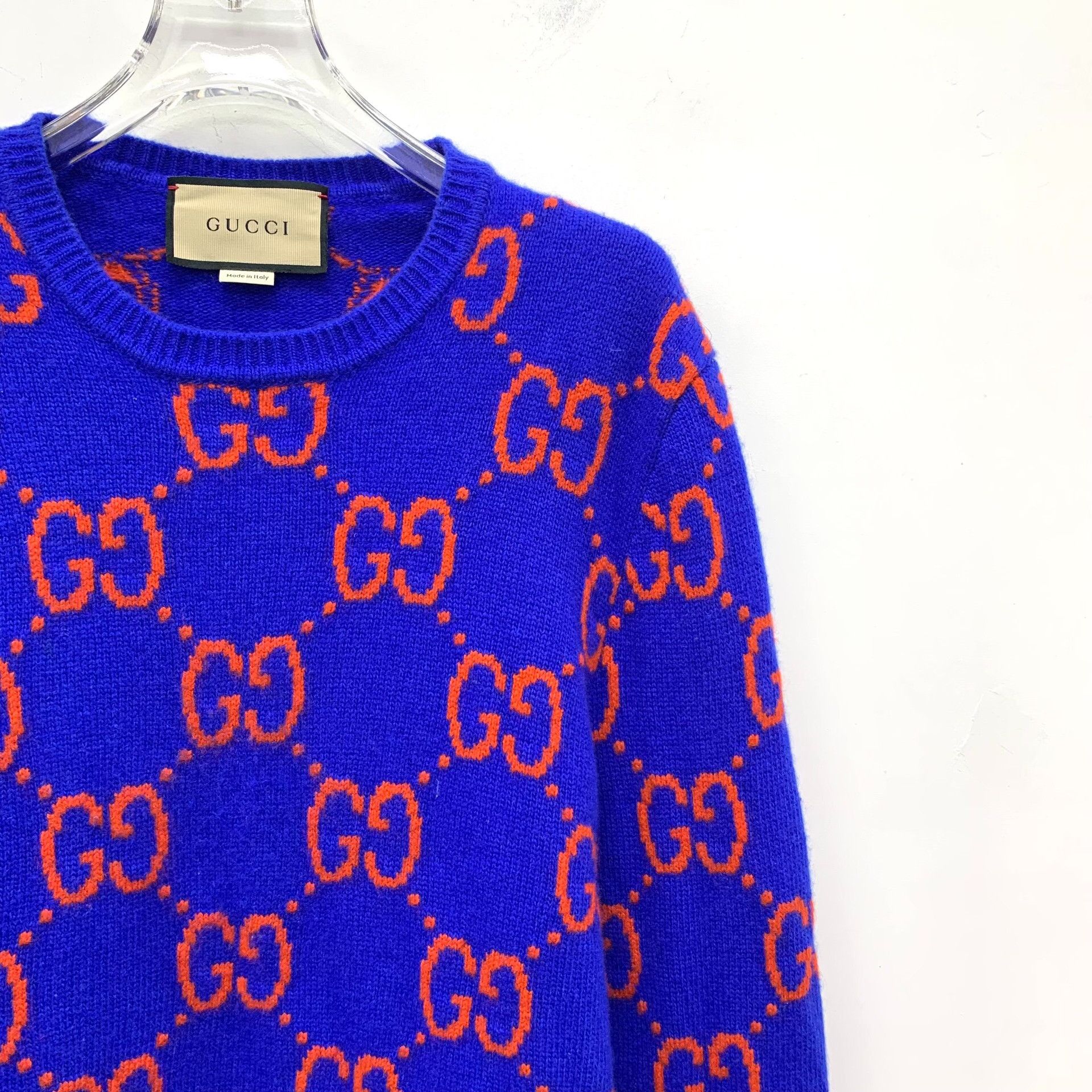 Gucci Gucci GG Monogram Jacquard Wool Sweater M Size US M / EU 48-50 / 2 - 3 Thumbnail