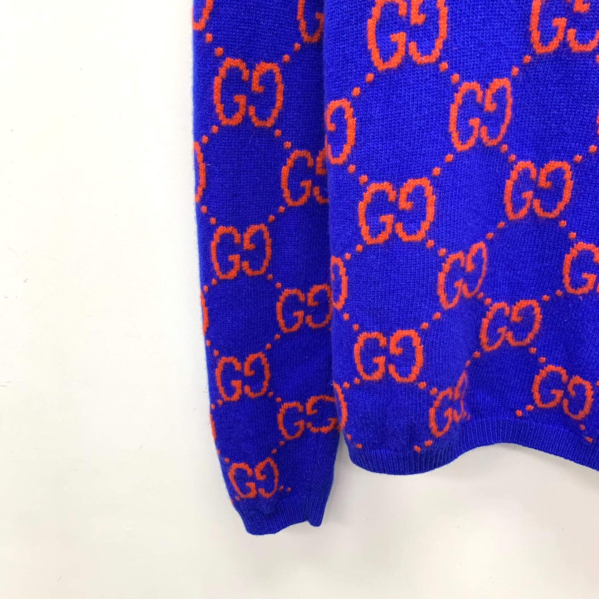 Gucci Gucci GG Monogram Jacquard Wool Sweater M Size US M / EU 48-50 / 2 - 4 Thumbnail