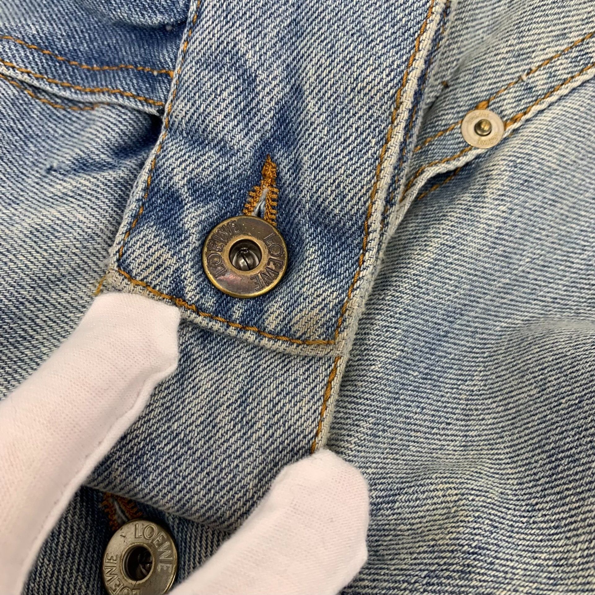 Loewe Loewe Corduroy Collar Denim Jacket Size 44 Size US S / EU 44-46 / 1 - 9 Thumbnail