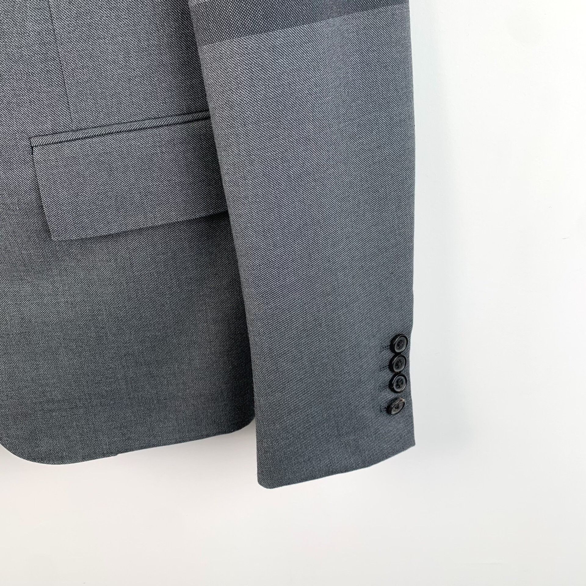 Thom Browne Thom Browne Gray 4-Bar Wool Blazer Size 1 Size 38R - 4 Thumbnail