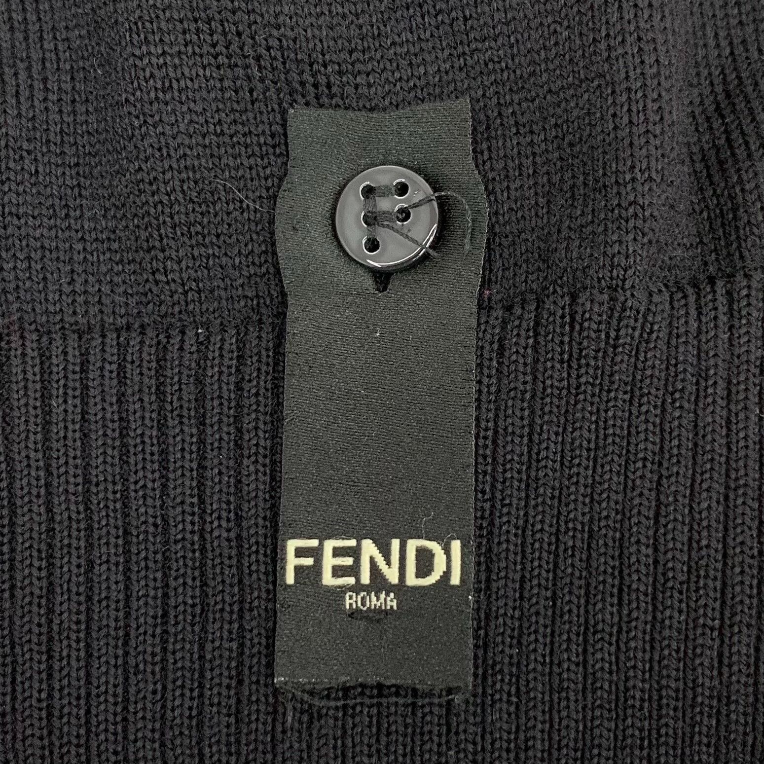 Fendi Fendi Zucca Logo Collar Wool Knit Sweater Size 50 Size US M / EU 48-50 / 2 - 5 Thumbnail