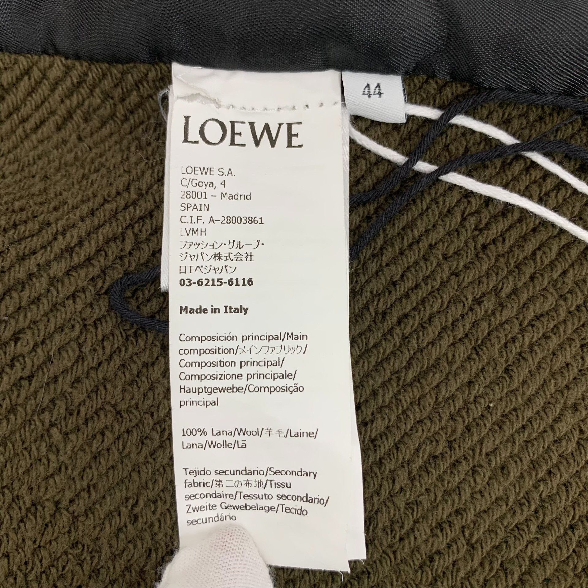 Loewe Loewe Hooded Wool Blazer Jacket Size 44 Size US XS / EU 42 / 0 - 6 Thumbnail