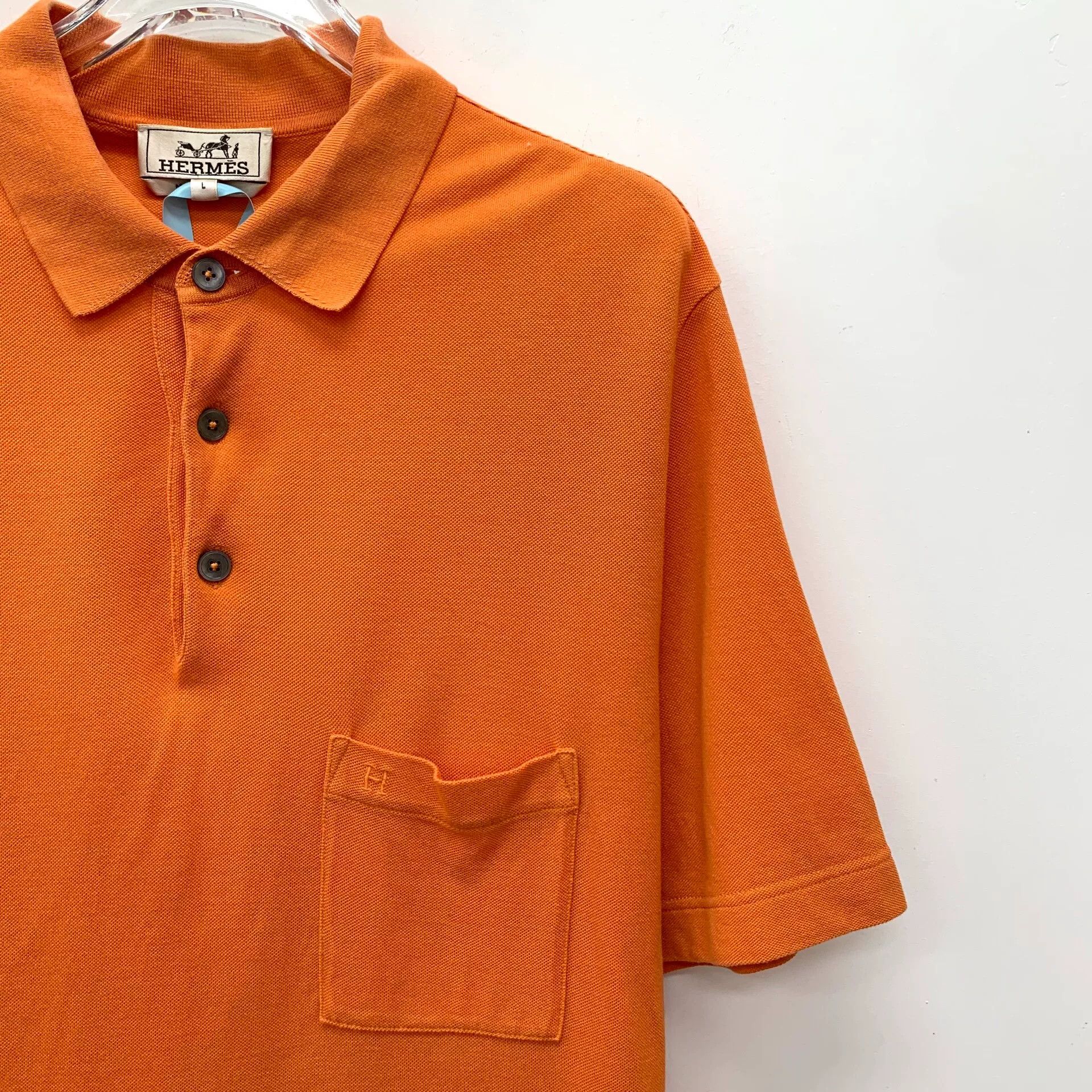 Hermes Hermes H Embroidered Pocket Polo Size L Size US L / EU 52-54 / 3 - 3 Thumbnail