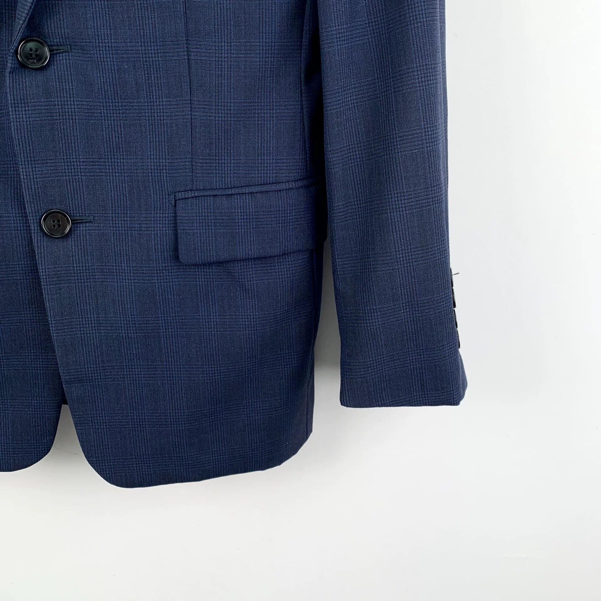 Dior Dior Virgin Wool Check Blazer Size 44 Size 34S - 4 Thumbnail