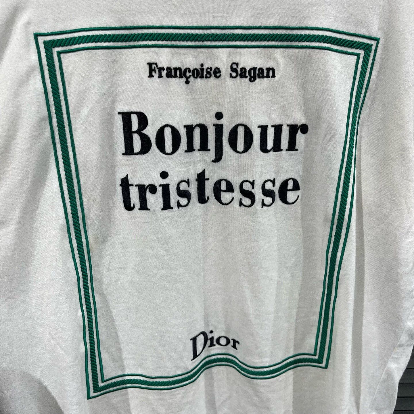 Dior Dior Bonjour Tristesse Embroidery T-Shirt Size M Size US M / EU 48-50 / 2 - 4 Thumbnail