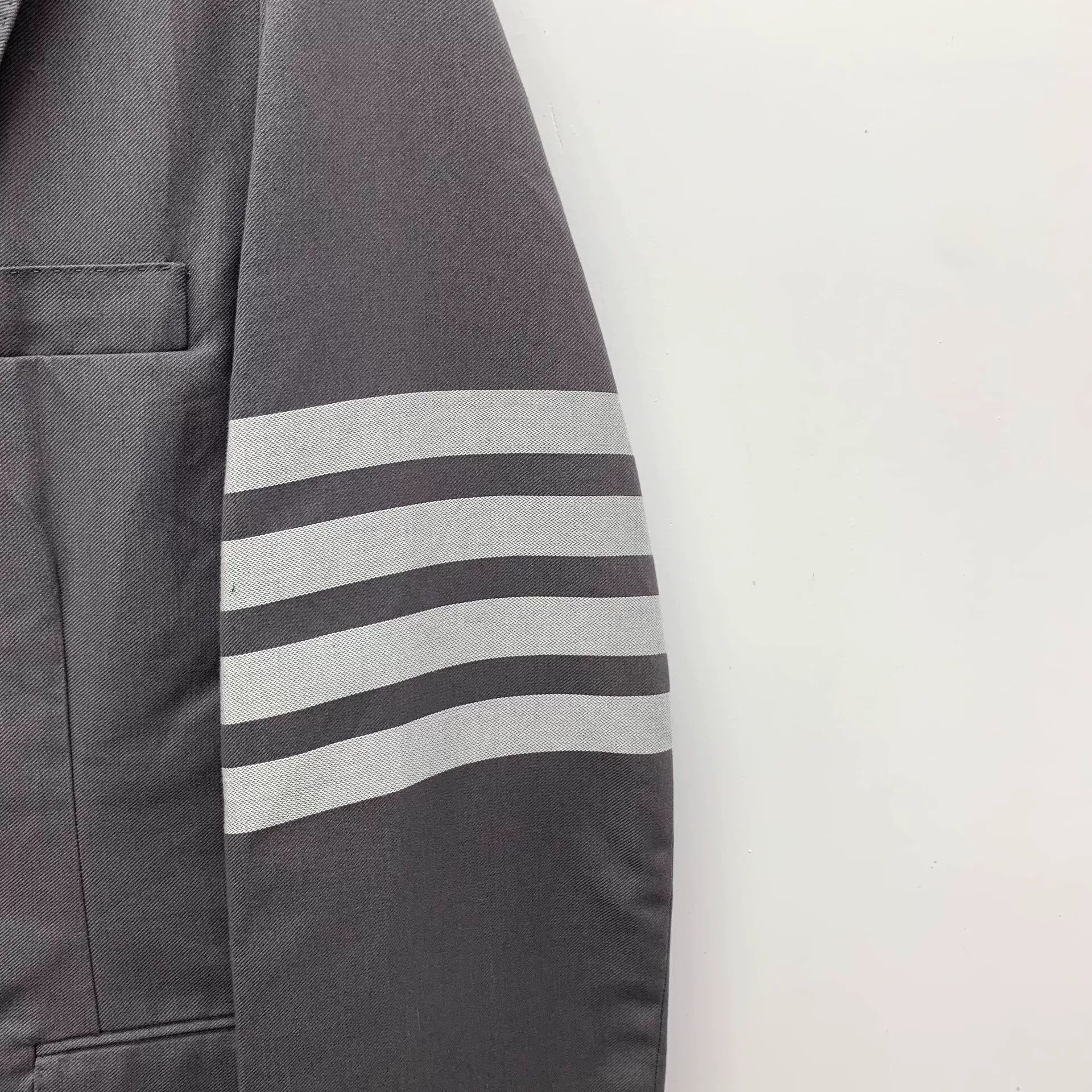 Thom Browne Thom Browne 4-Bar Cotton Blazer IT 40 Size S / US 4 / IT 40 - 4 Thumbnail
