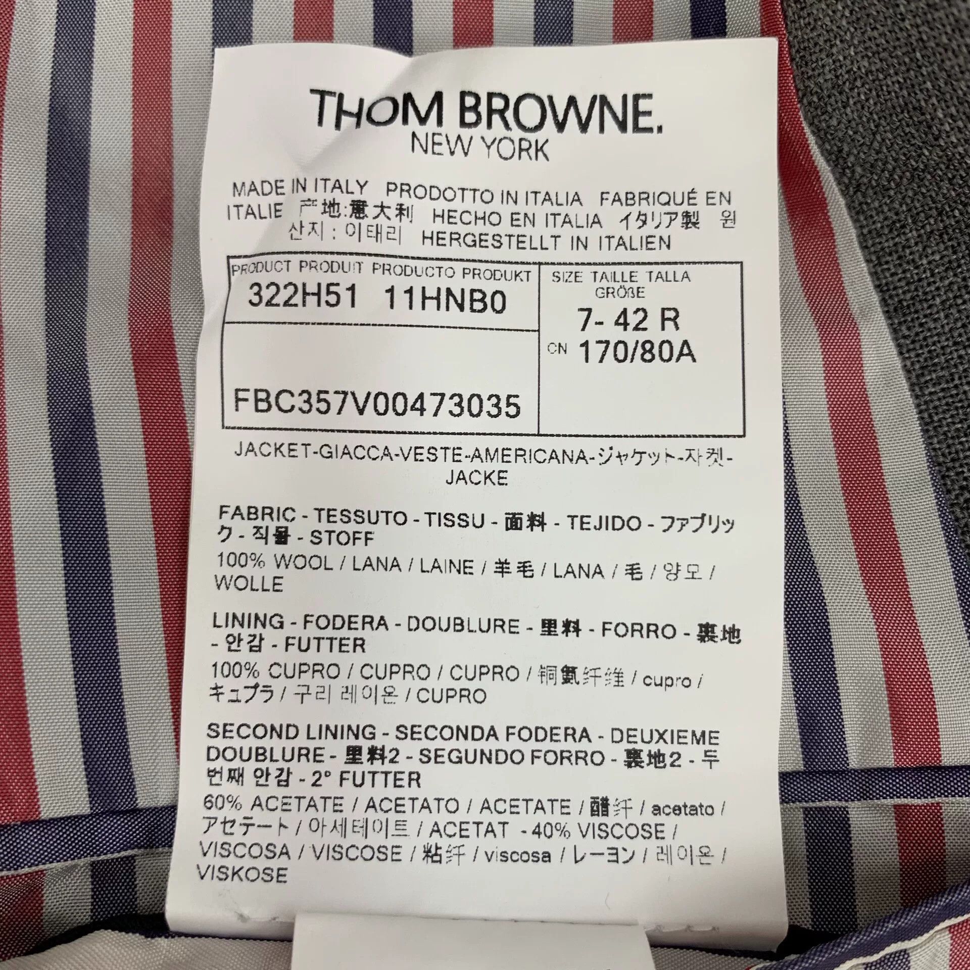 Thom Browne Thom Browne Wool Single Breasted Blazer 42R Size 42R - 7 Thumbnail