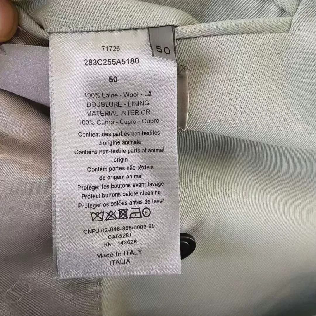 Dior Dior Tailleur Oblique Wool Blazer 50 Size 50R - 4 Thumbnail
