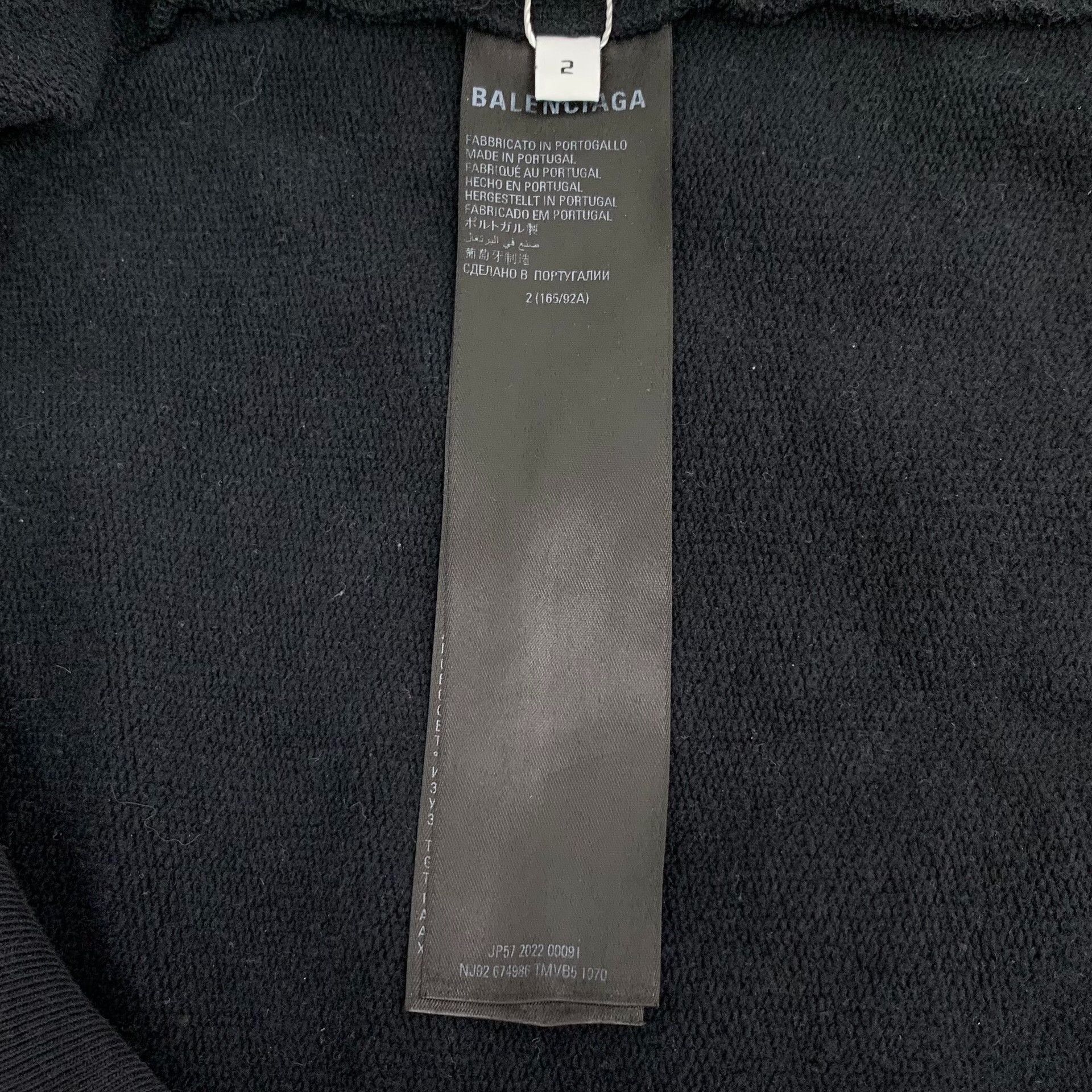 Balenciaga Balenciaga Cursive Logo Distressed Hoodie Size M Size US M / EU 48-50 / 2 - 6 Thumbnail