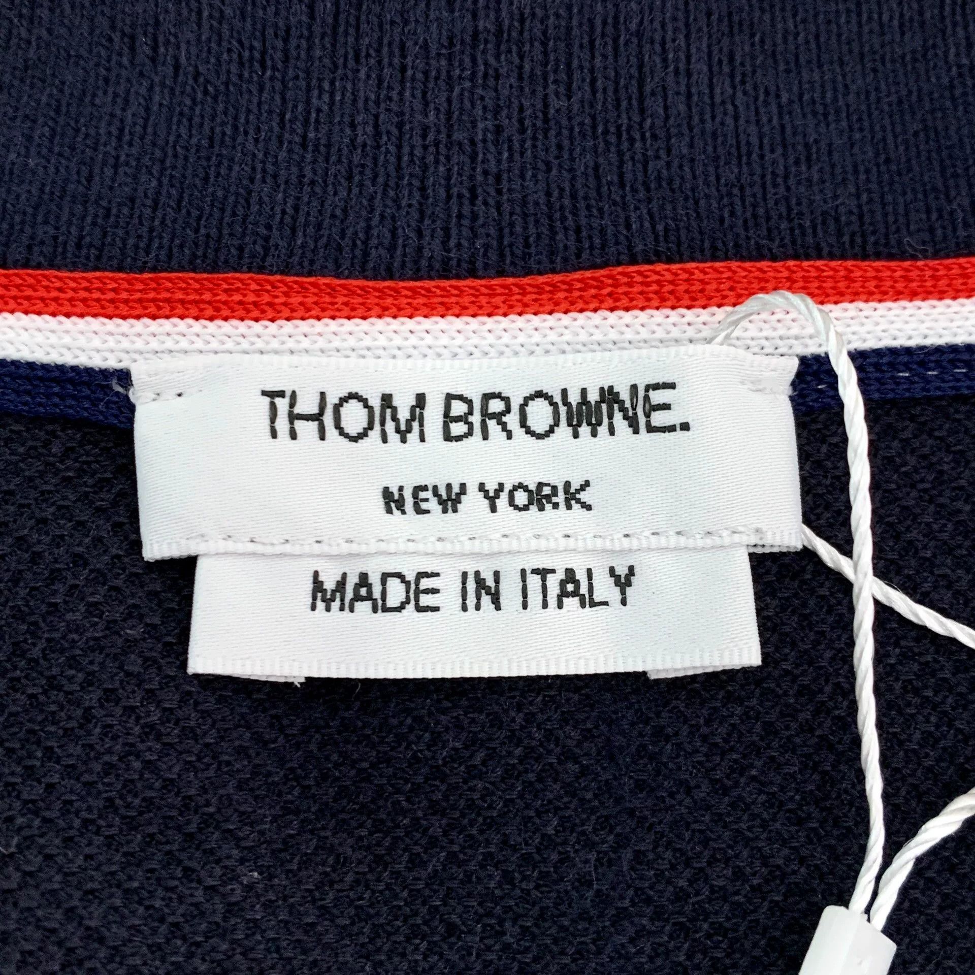 Thom Browne Thom Browne Striped Polo Shirt Size 0 Size US XS / EU 42 / 0 - 5 Thumbnail