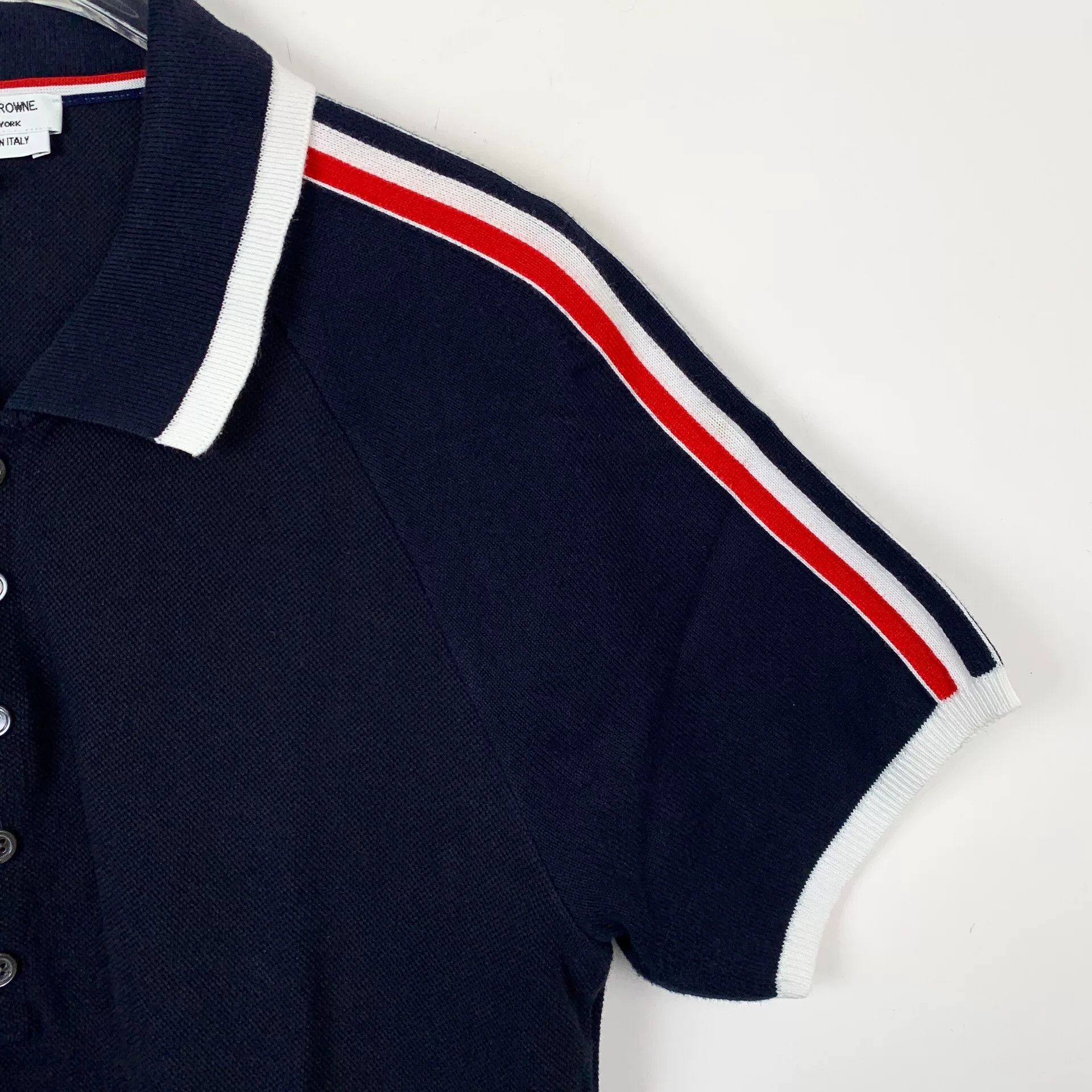 Thom Browne Thom Browne Striped Polo Shirt Size 0 Size US XS / EU 42 / 0 - 3 Thumbnail