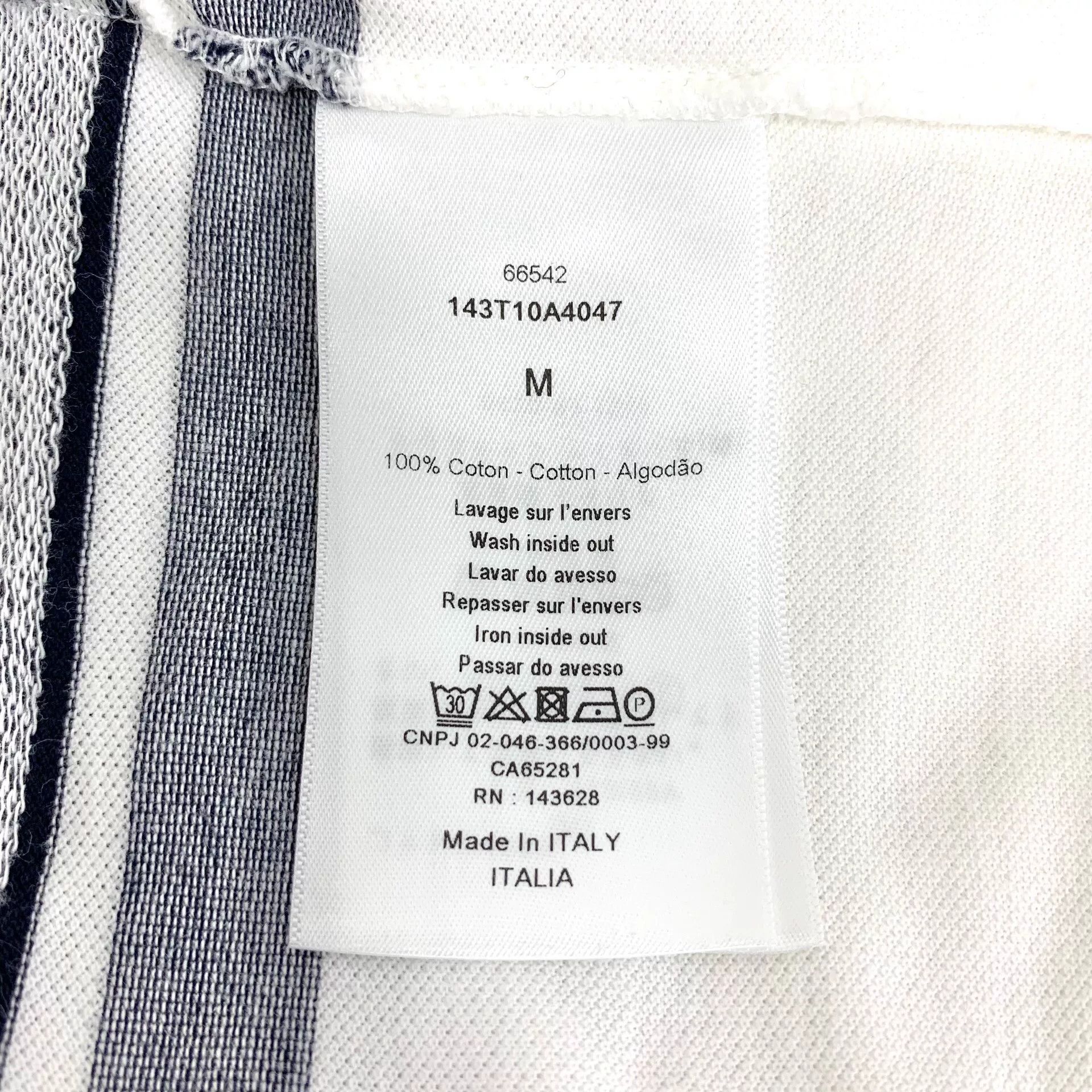 Dior Dior Logo Stripe Polo Shirt Size M Size M / US 6-8 / IT 42-44 - 6 Thumbnail