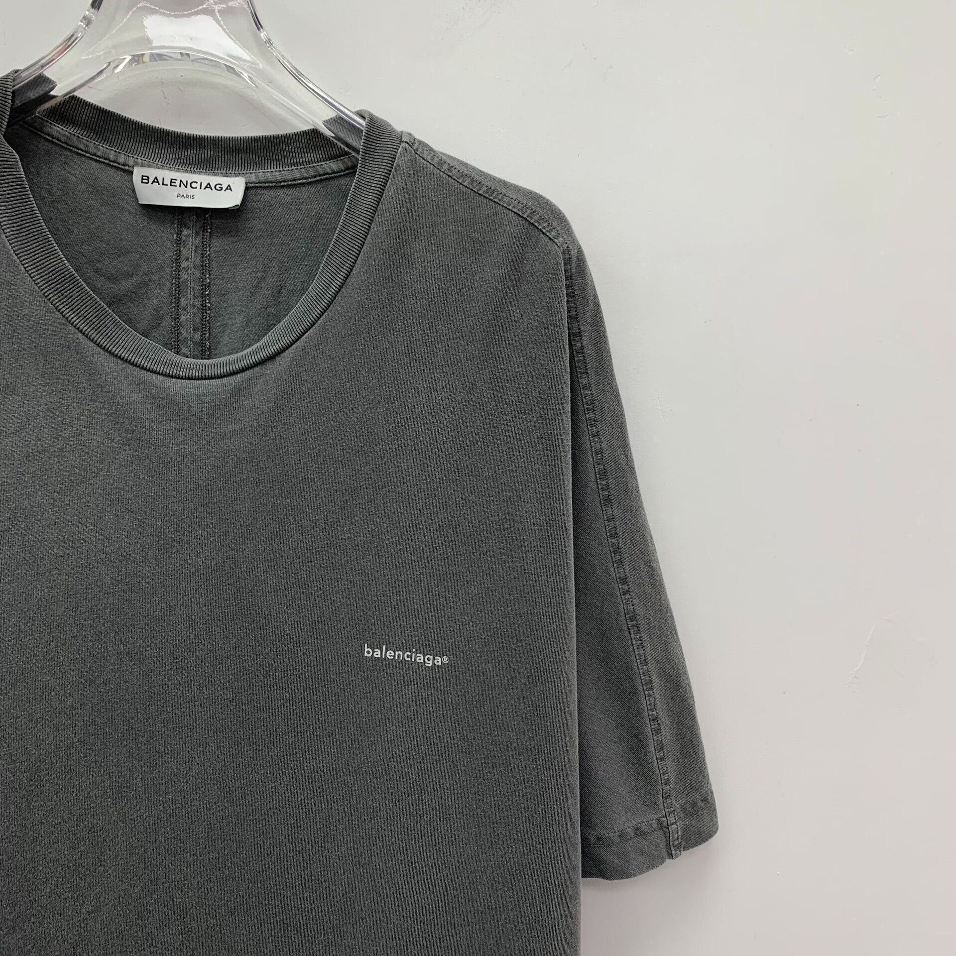 Balenciaga Balenciaga Washed Logo T-Shirt XS Size US XS / EU 42 / 0 - 3 Thumbnail