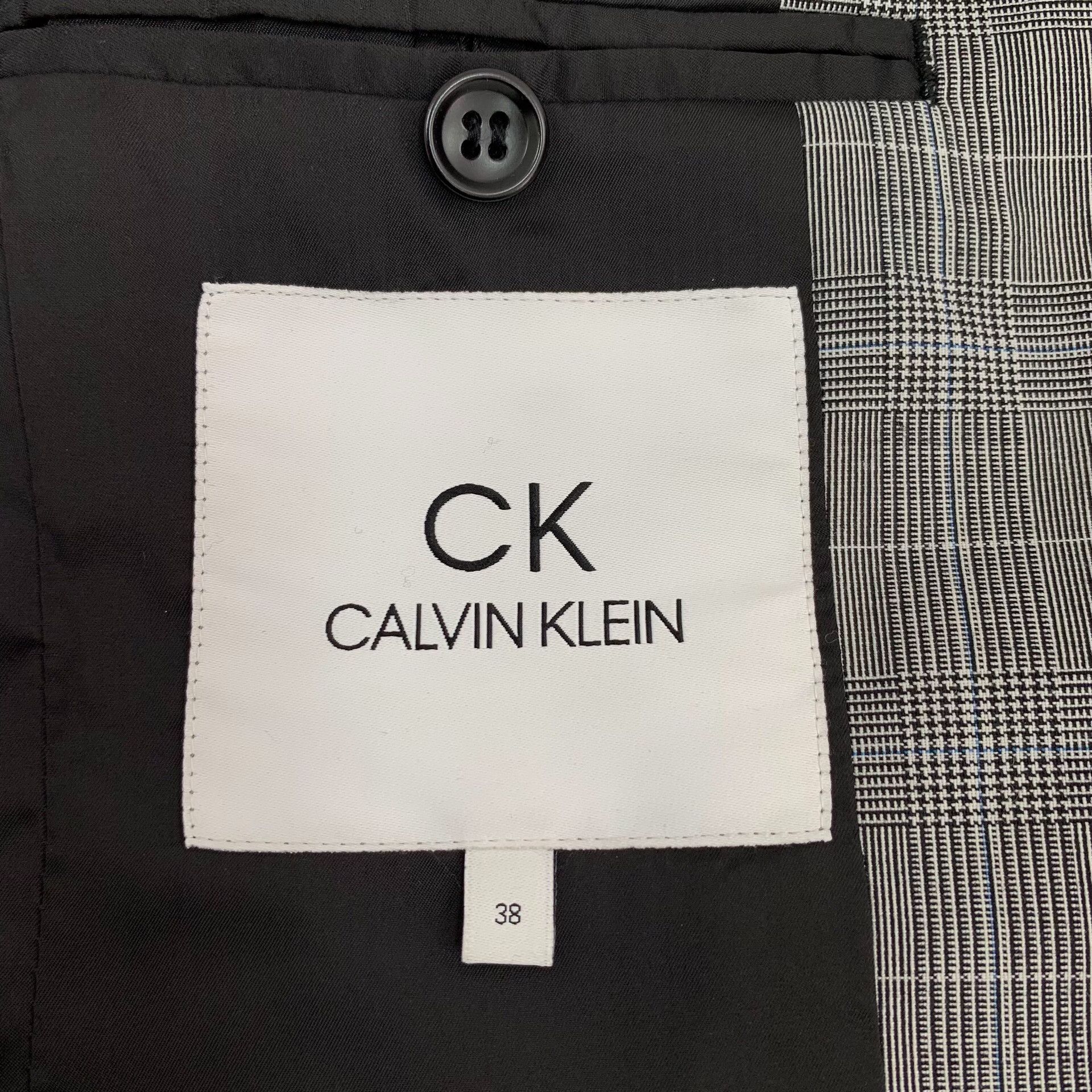 Calvin Klein Calvin Klein Grey Plaid Wool Blend Blazer 38 Size S / US 4 / IT 40 - 5 Thumbnail