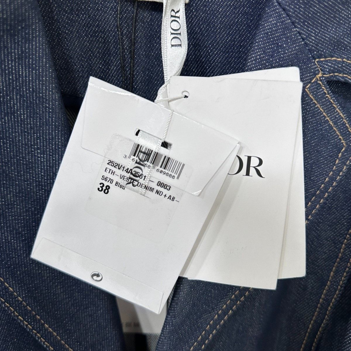 Dior Dior Bee Embroidery Denim Blazer 38 Size S / US 4 / IT 40 - 5 Thumbnail