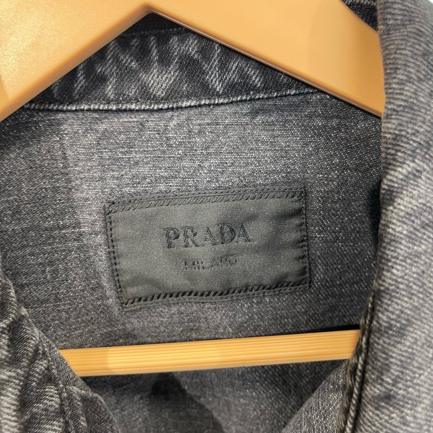 Prada Prada Washed Denim Shirt Jacket S Size US S / EU 44-46 / 1 - 3 Thumbnail