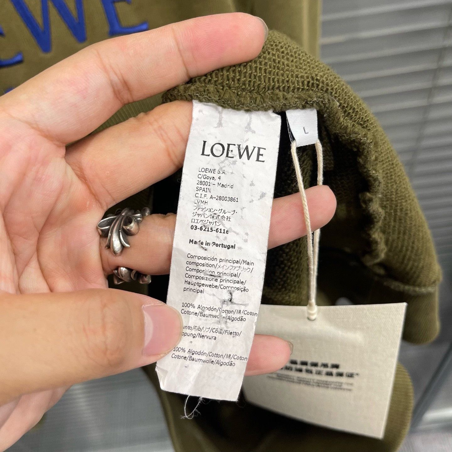 Loewe Loewe Embroidered Anagram Sweatshirt Size L Size US L / EU 52-54 / 3 - 5 Thumbnail