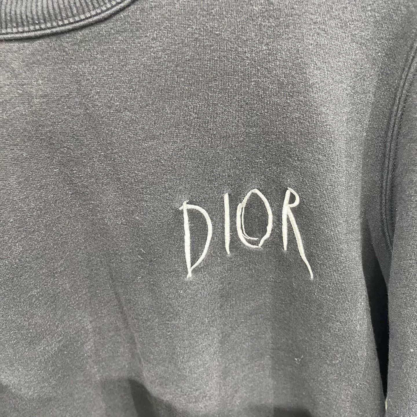 Dior Dior Script Embroidery Sweatshirt Size S Size US S / EU 44-46 / 1 - 4 Thumbnail
