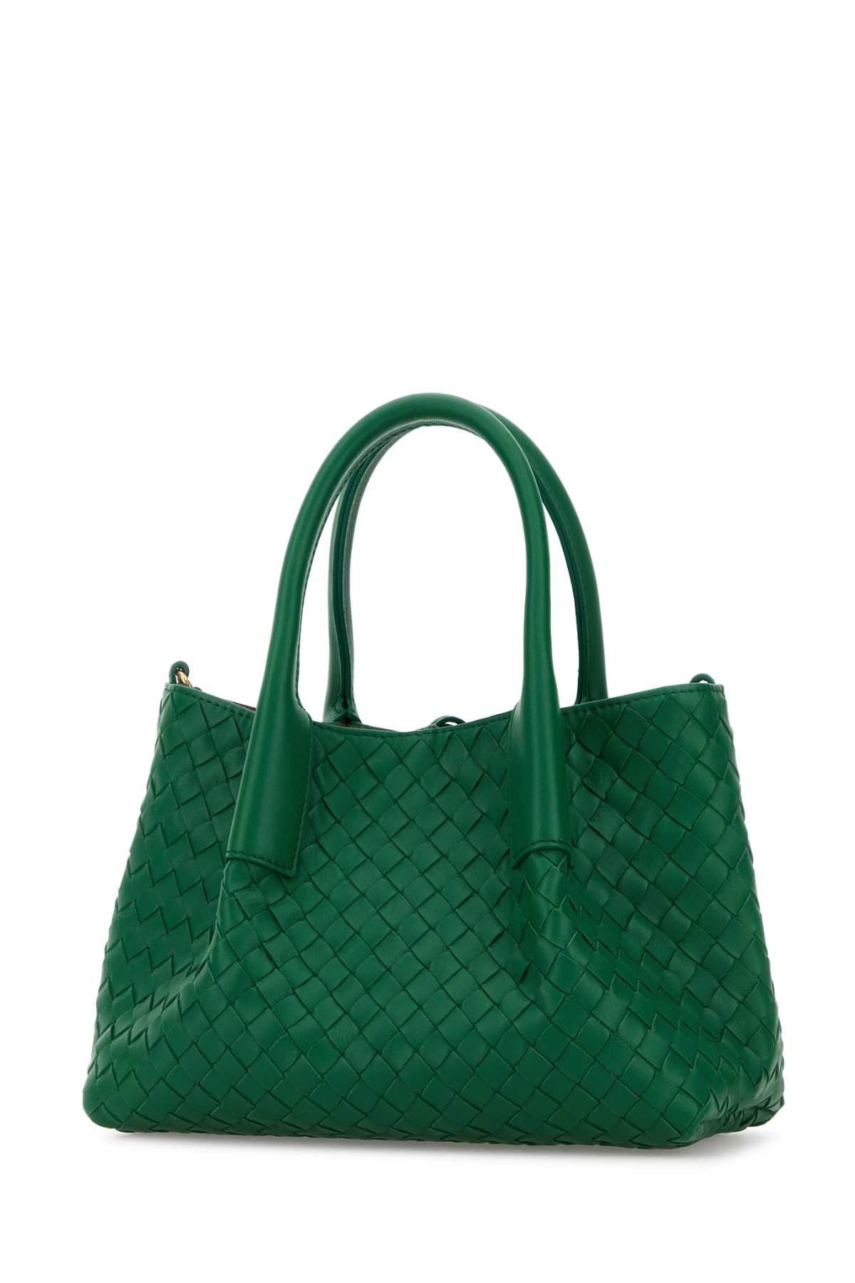 Bottega Veneta Green Leather Small Pinacoteca Shopping Bag Size ONE SIZE - 2 Thumbnail