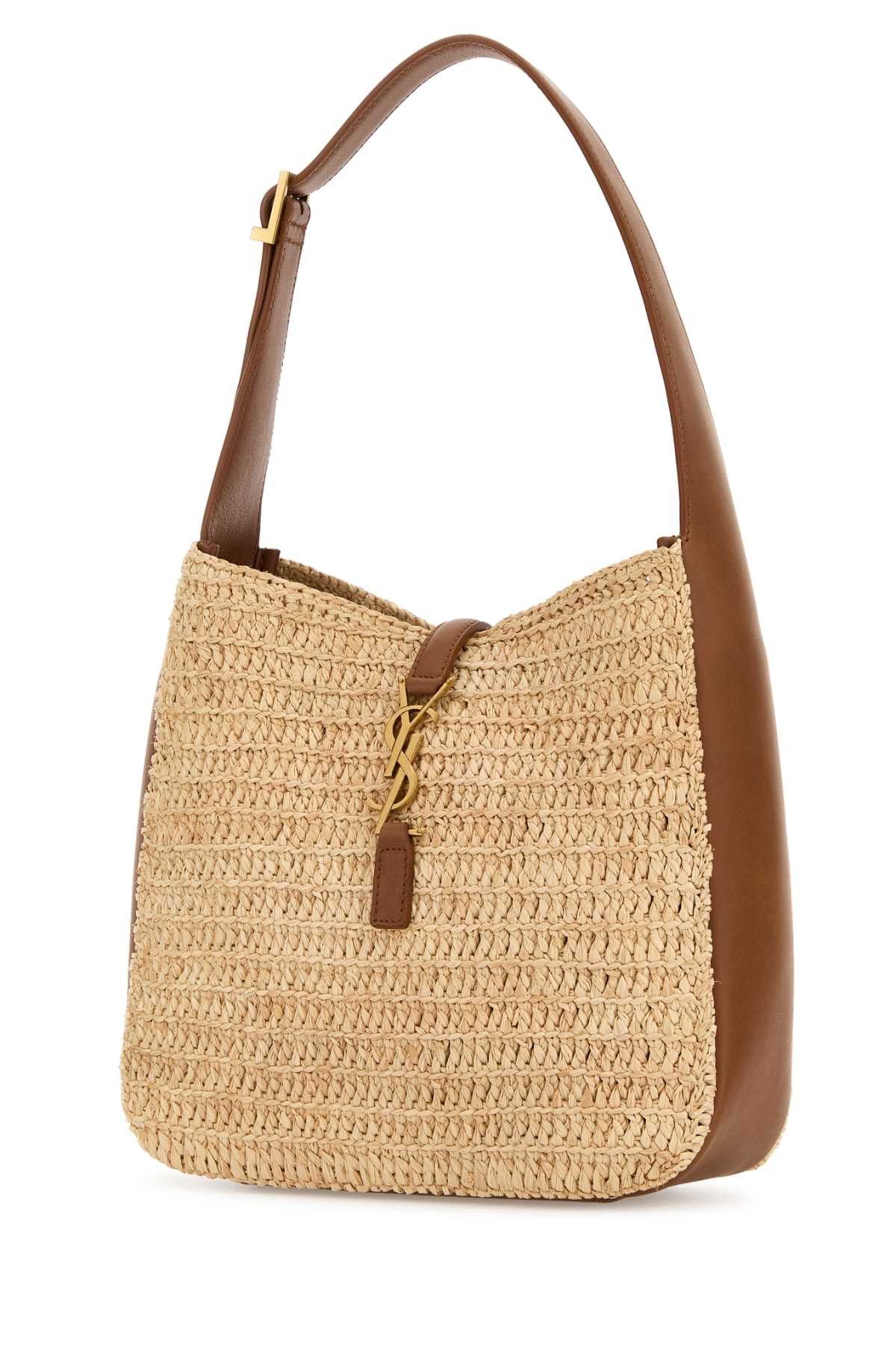 Saint Laurent Paris Raffia Small Le 5 Ã¡ 7 Shoulder Bag Size ONE SIZE - 2 Thumbnail
