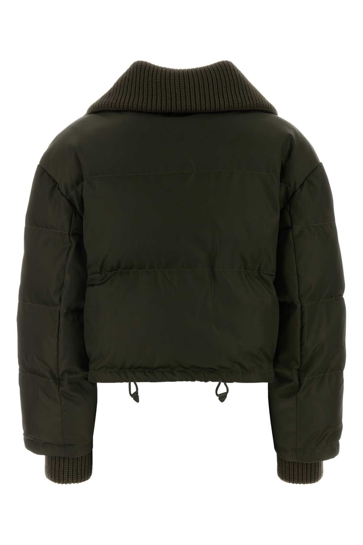 Gucci Olive Green Gabardine Padded Jacket Size XS / US 0-2 / IT 36-38 - 2 Thumbnail