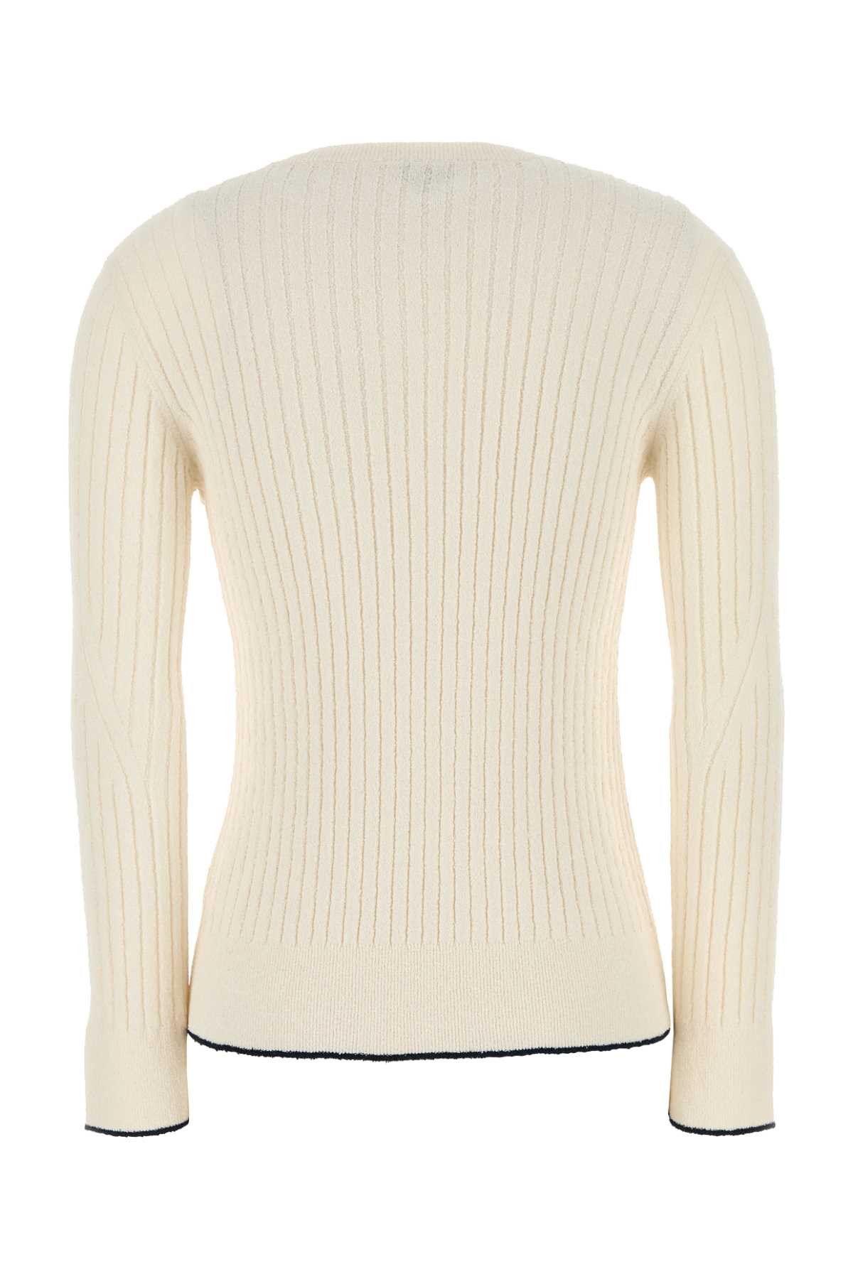 Bottega Veneta Ivory Boucle Top Size L / US 10 / IT 46 - 2 Thumbnail