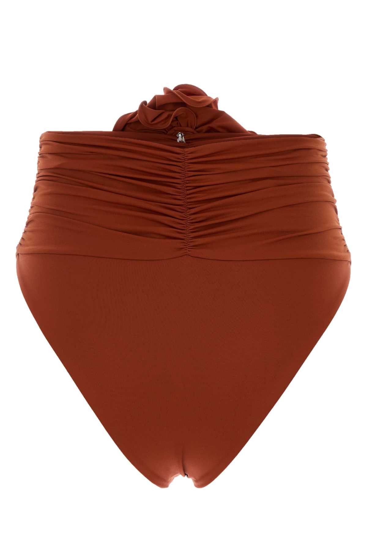 Magda Butrym Brick Stretch Nylon Bikini Bottom Size S / US 4 / IT 40 - 2 Thumbnail