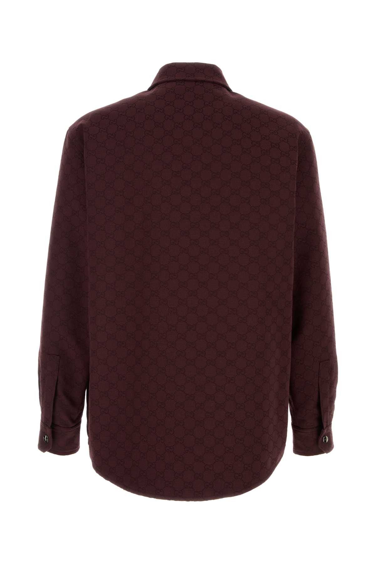 Gucci Burgundy Gg Fabric Jacket Size US XL / EU 56 / 4 - 2 Thumbnail