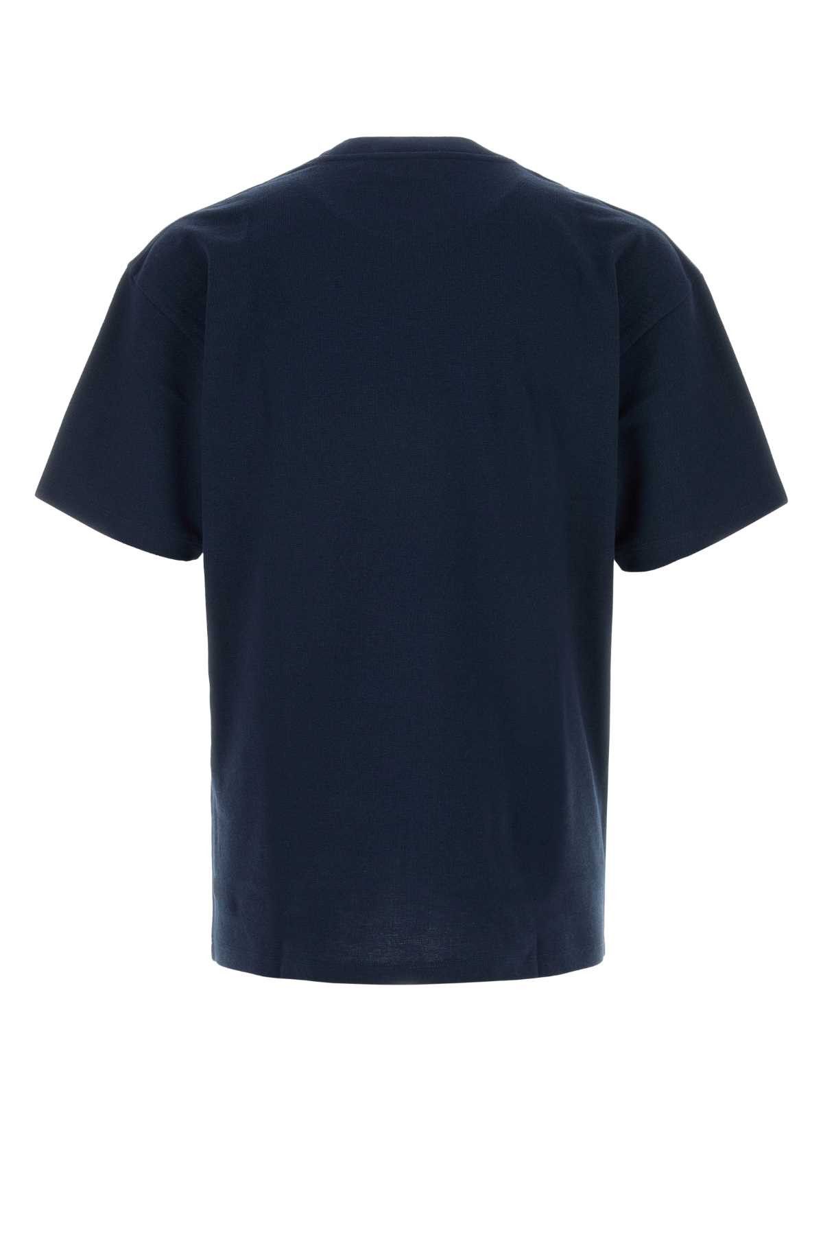 Saint Laurent Paris Dark Blue Piquet T-Shirt Size US M / EU 48-50 / 2 - 2 Thumbnail