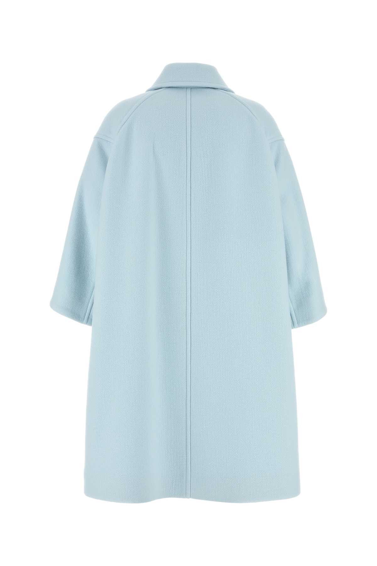 Bottega Veneta Light Blue Cashmere Coat Size S / US 4 / IT 40 - 2 Thumbnail