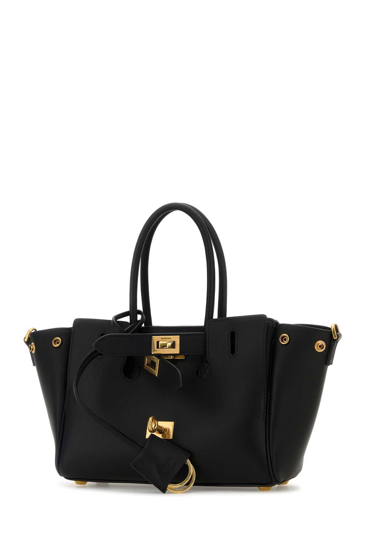 Balenciaga Black Leather Carry All Bel Air Shopping Bag Size ONE SIZE - 2 Thumbnail