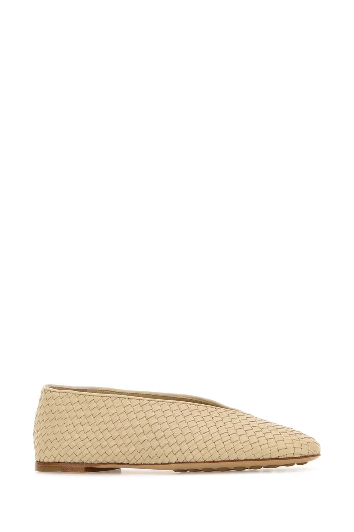 Bottega Veneta Cream Leather Rosa Ballerinas Size US 12 / IT 42 - 2 Thumbnail