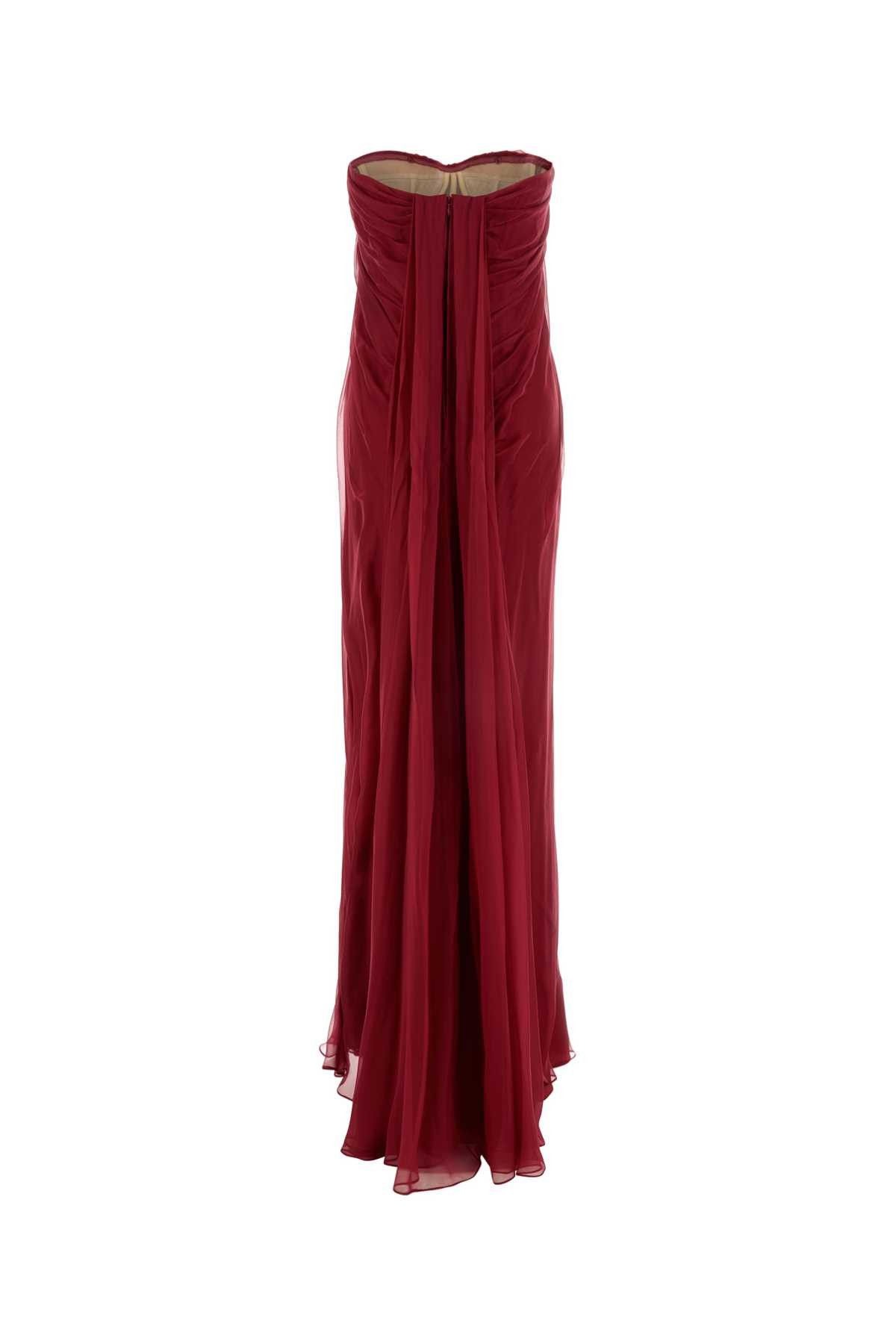 Alexander McQueen Tyrian Purple Silk Long Dress Size M / US 6-8 / IT 42-44 - 2 Thumbnail
