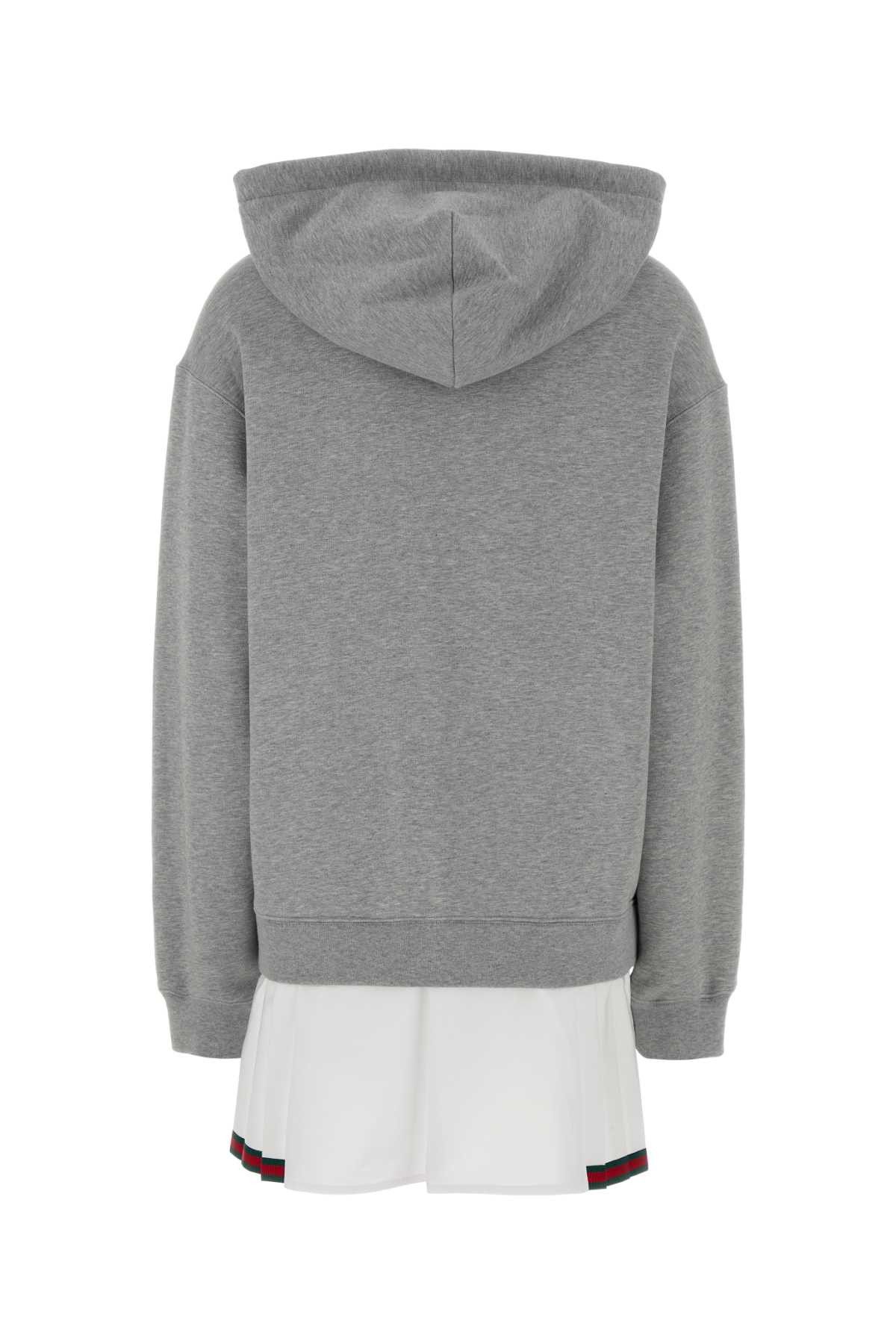 Gucci Grey Cotton Sweatshirt Dress Size XS / US 0-2 / IT 36-38 - 2 Thumbnail