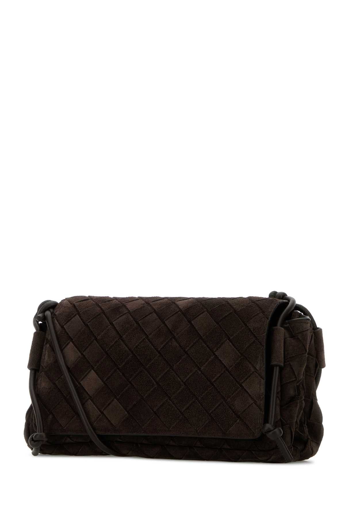 Bottega Veneta Dark Brown Suede Notturno Crossbody Bag Size ONE SIZE - 2 Thumbnail