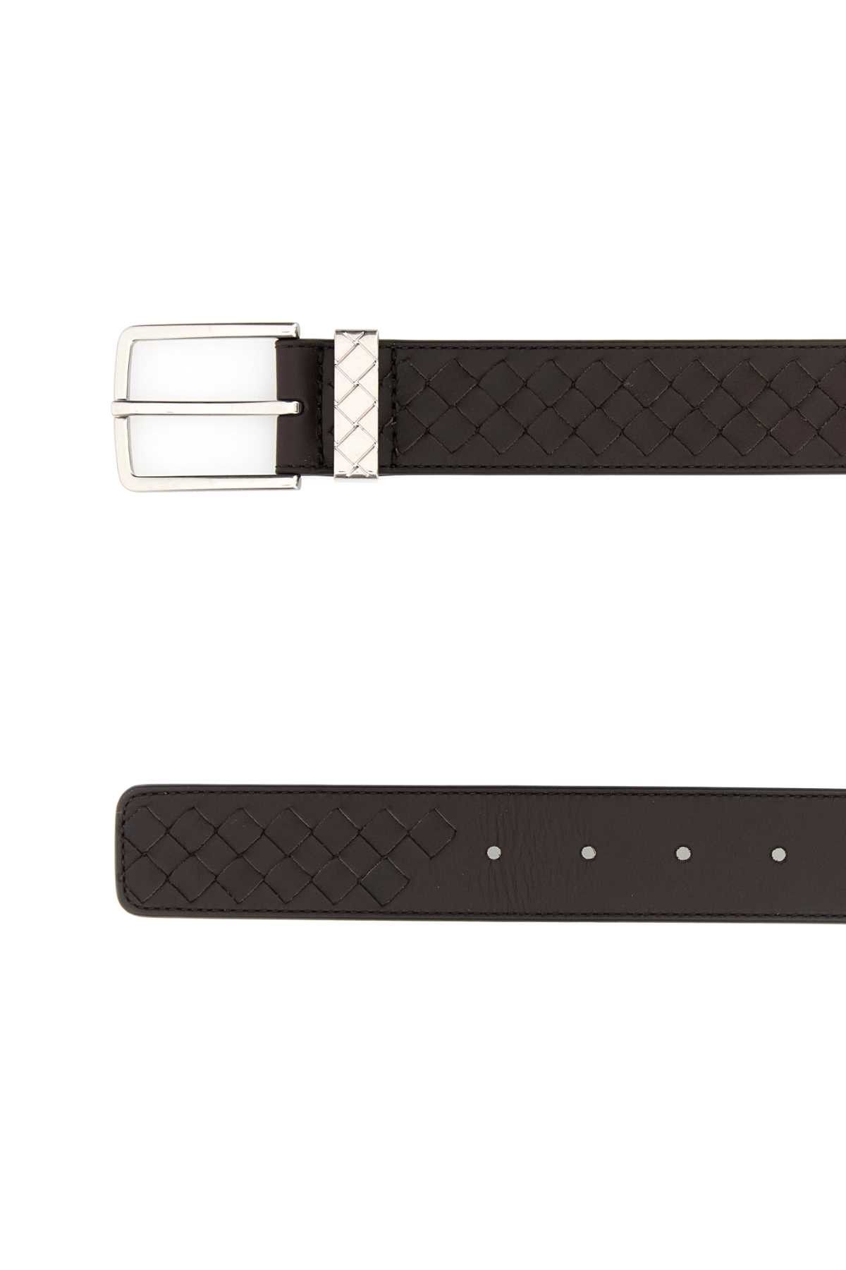 Bottega Veneta Dark Brown Leather Belt Size ONE SIZE - 2 Thumbnail