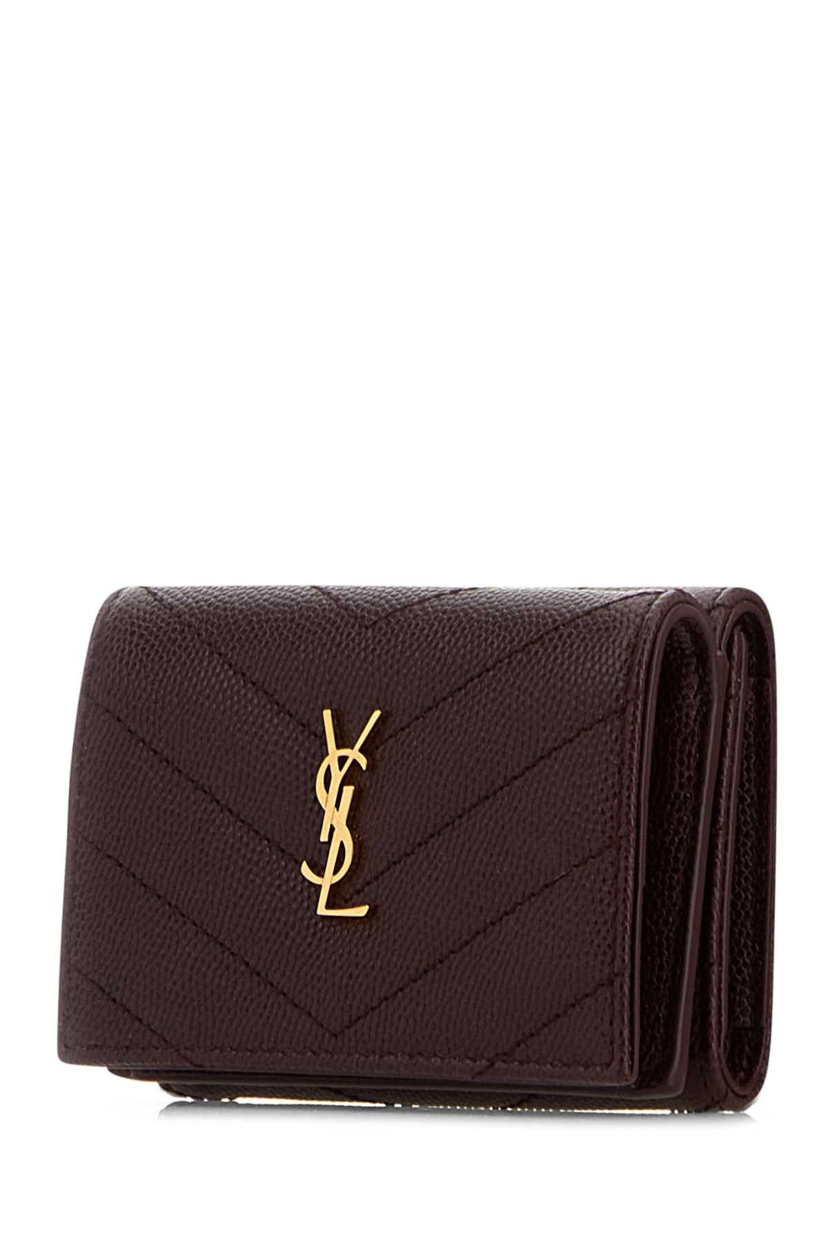Saint Laurent Paris Plum Leather Wallet Size ONE SIZE - 2 Thumbnail