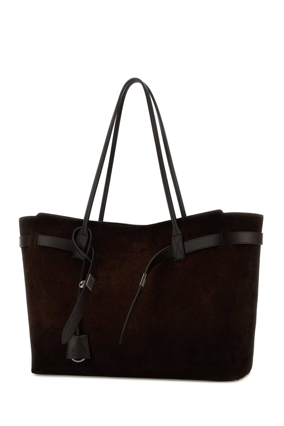Balenciaga Brown Suede Large Bel Air Shopping Bag Size ONE SIZE - 2 Thumbnail