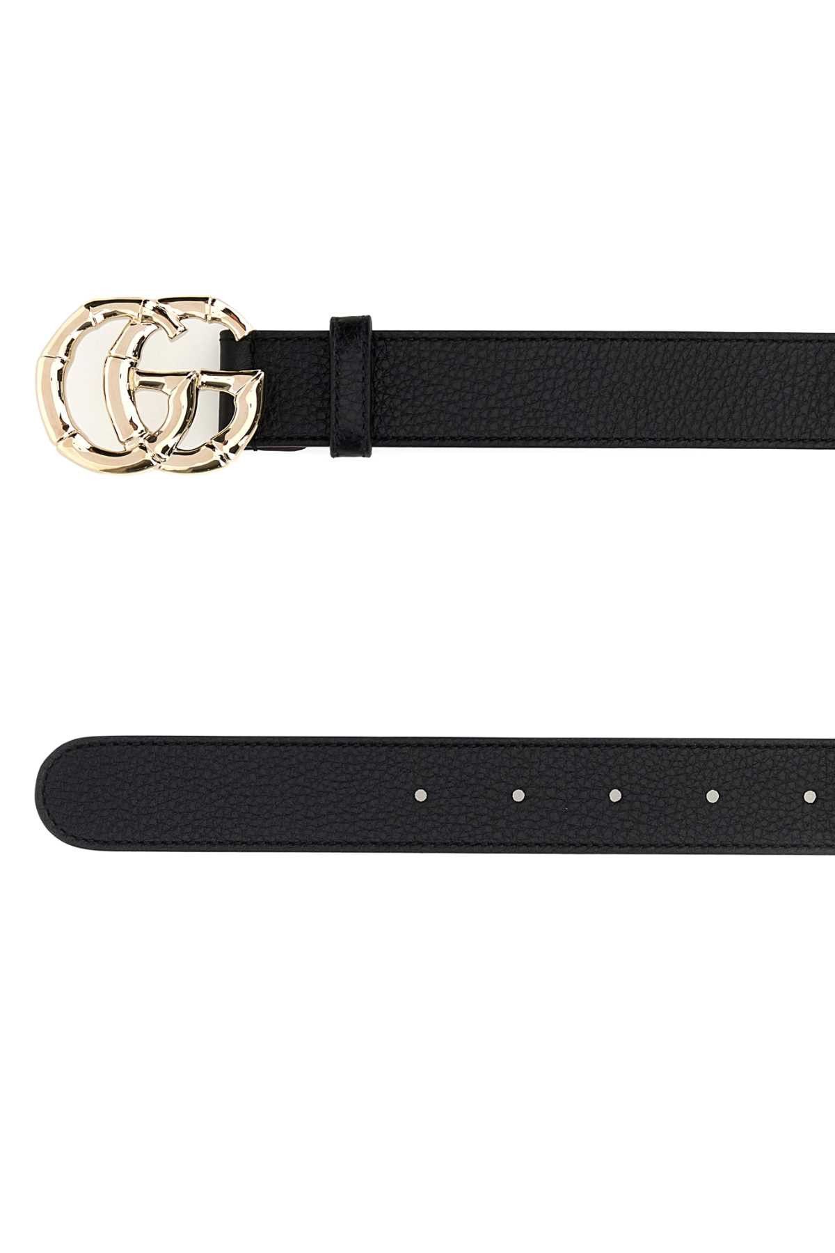 Gucci Black Leather Belt Size ONE SIZE - 2 Thumbnail