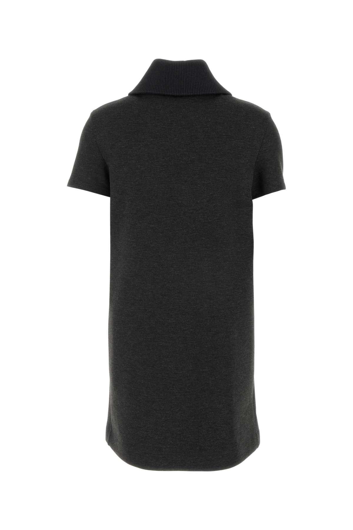 Gucci Melange Dark Grey Stretch Jersey Dress Size XL / US 12-14 / IT 48-50 - 2 Thumbnail