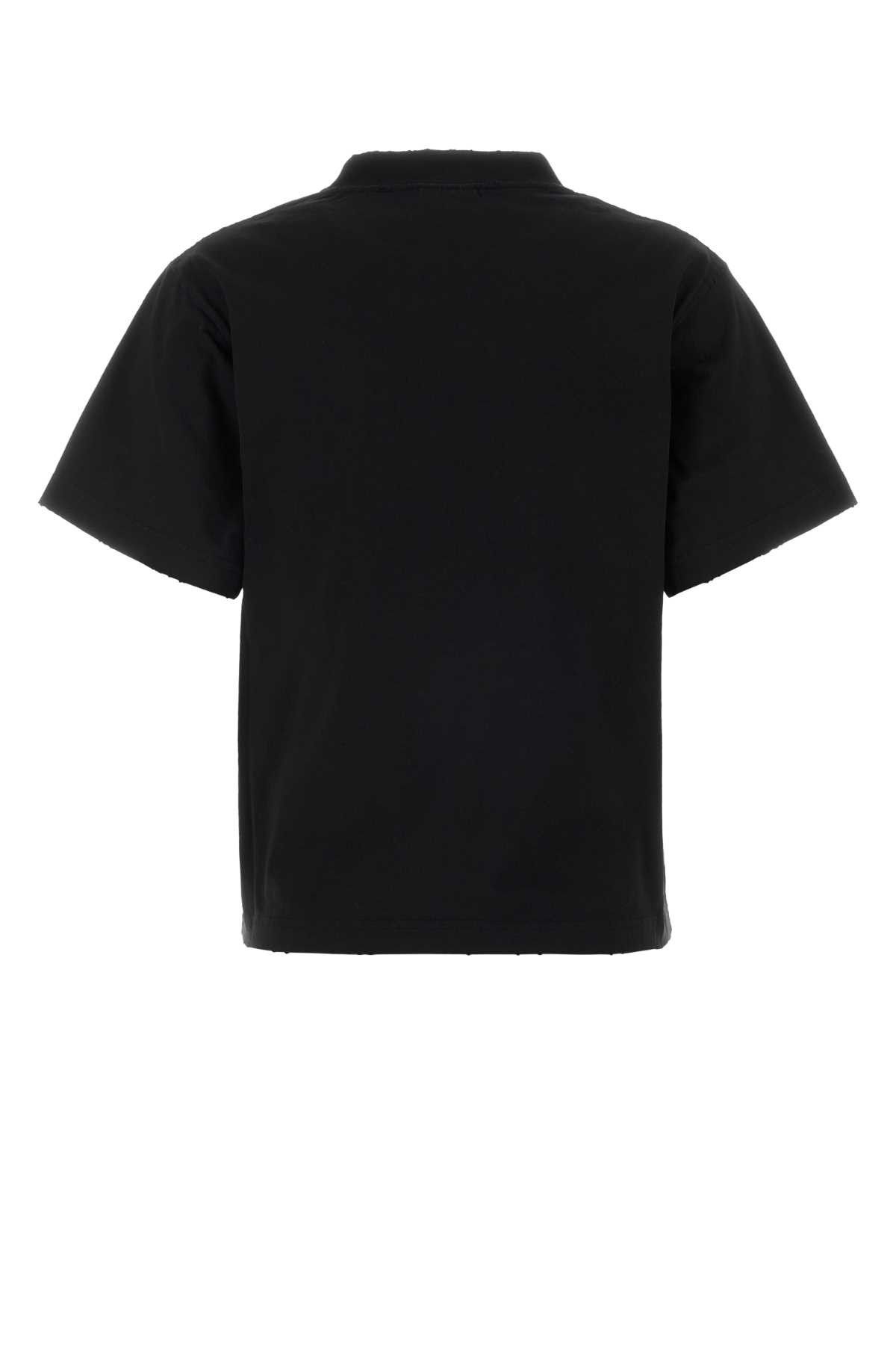 Balenciaga Black Cotton T-Shirt Size M / US 6-8 / IT 42-44 - 2 Thumbnail