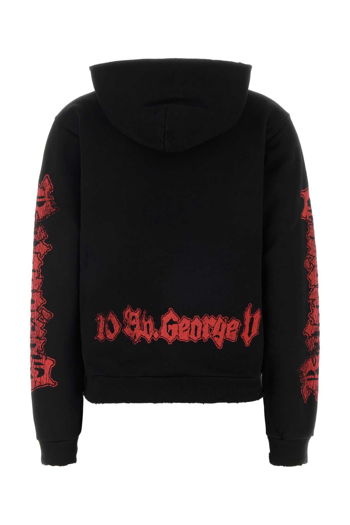 Balenciaga Black Cotton Sweatshirt Size S / US 4 / IT 40 - 2 Thumbnail