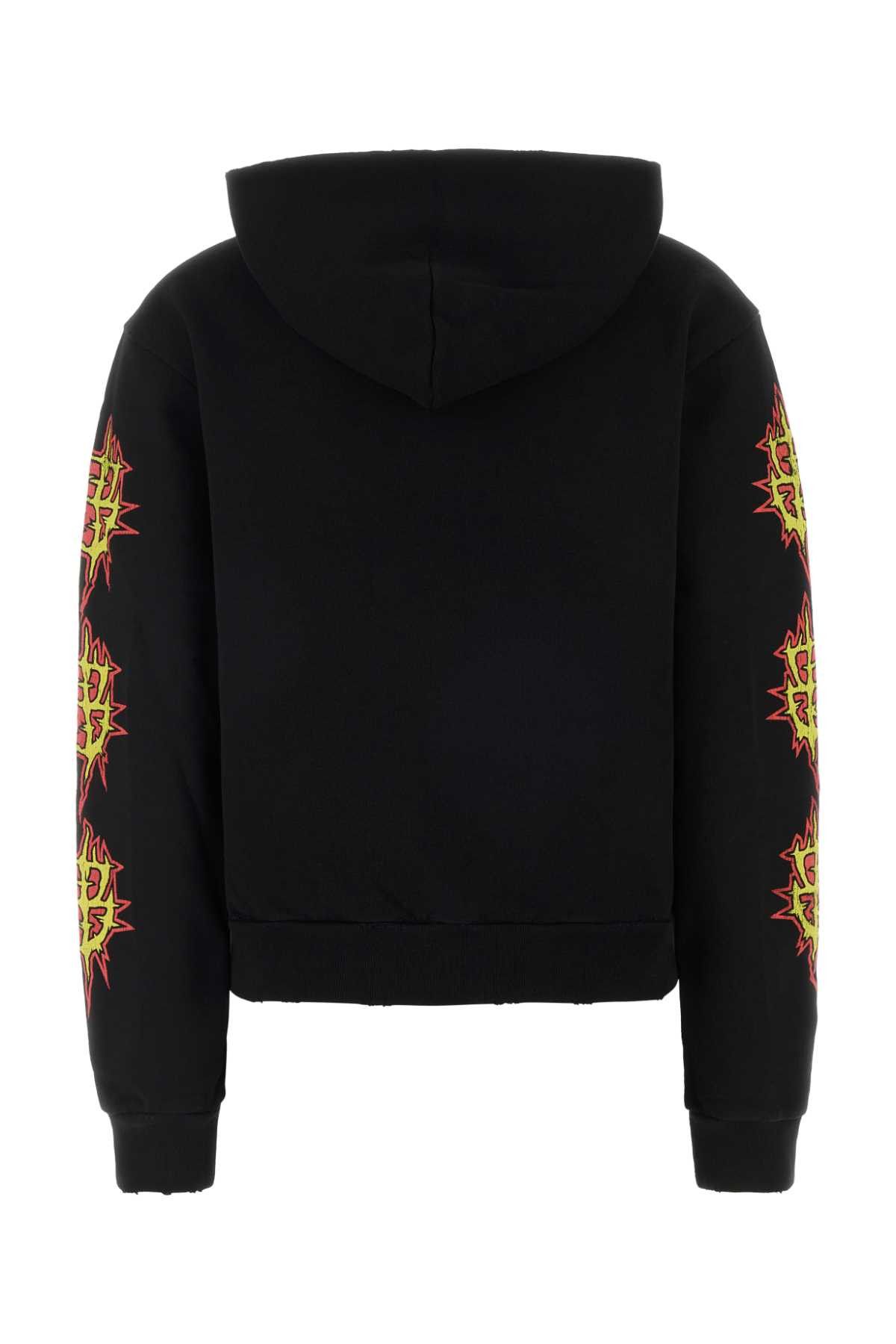 Balenciaga Black Cotton Sweatshirt Size S / US 4 / IT 40 - 2 Thumbnail